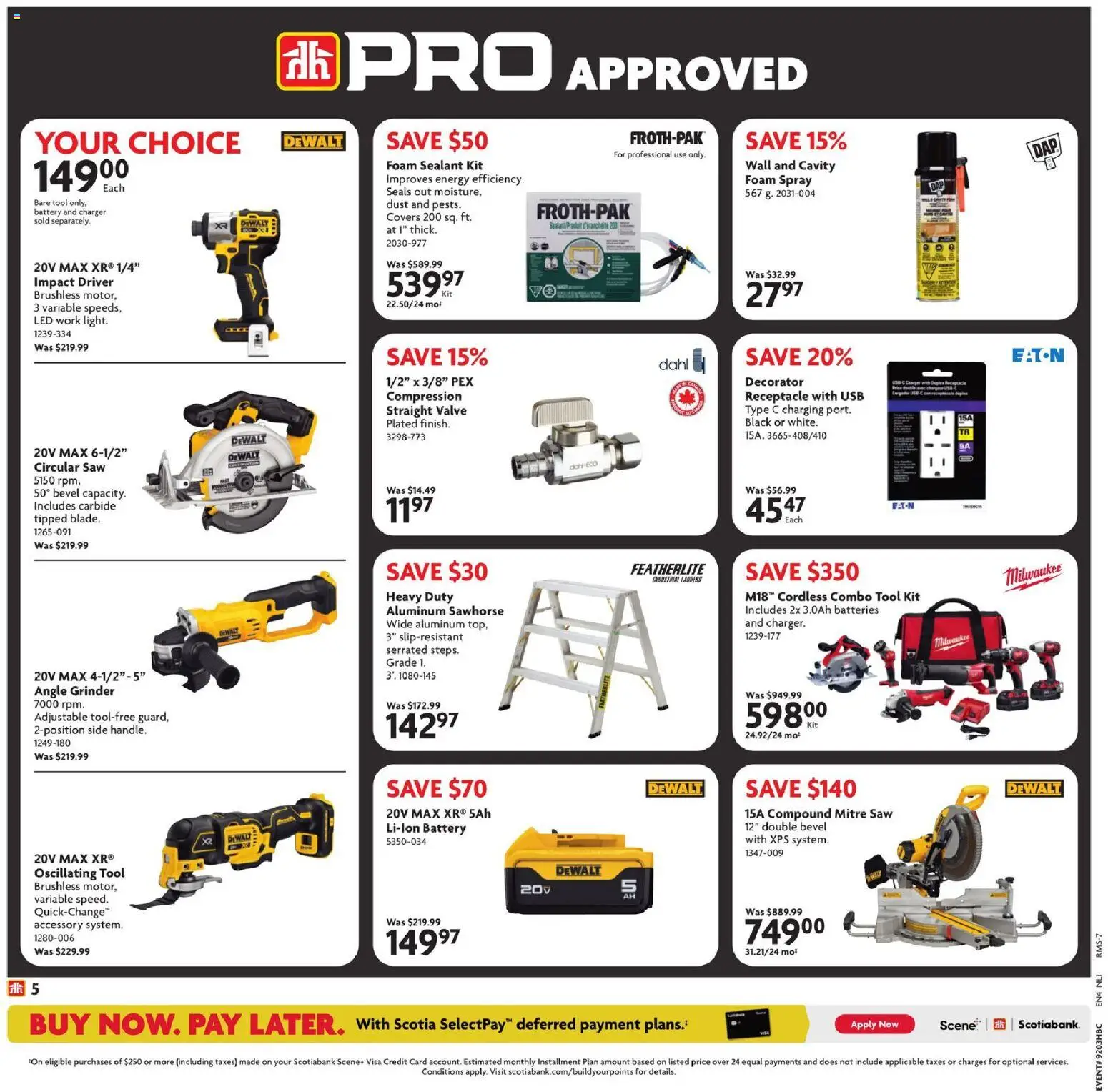 Home Hardware flyer valid from 15.01.2026 | Page: 5 | Products: Grinder, Battery