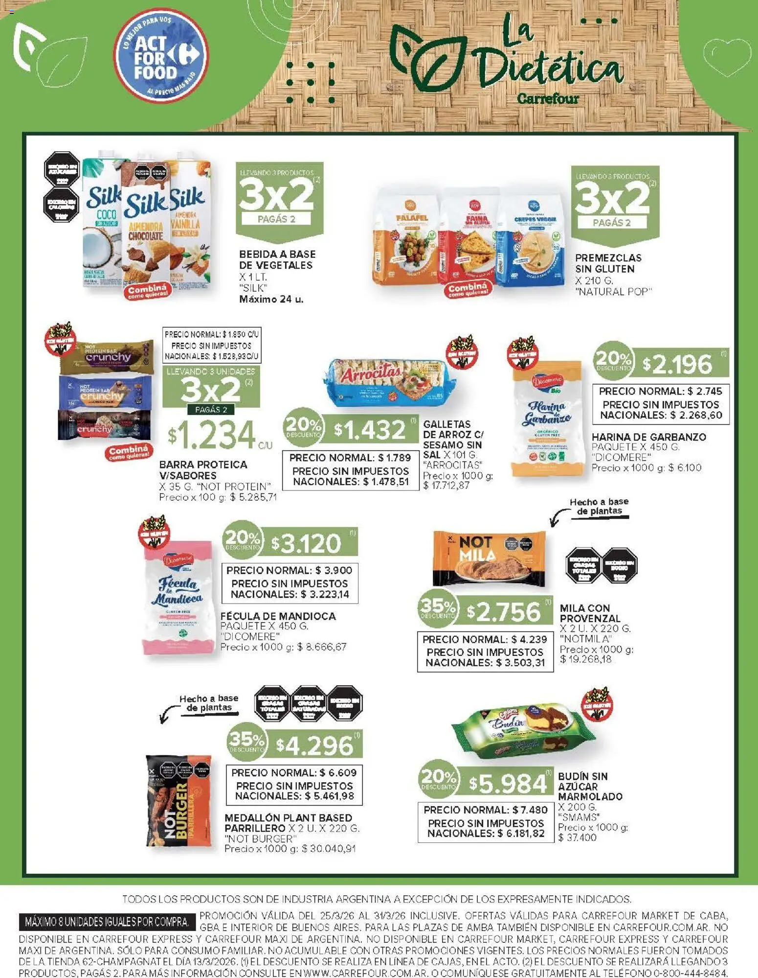 Carrefour ofertas │ válido desde el 25.03.2026 | Página: 53 | Productos: Harina, Sal, Almendra, Chocolate