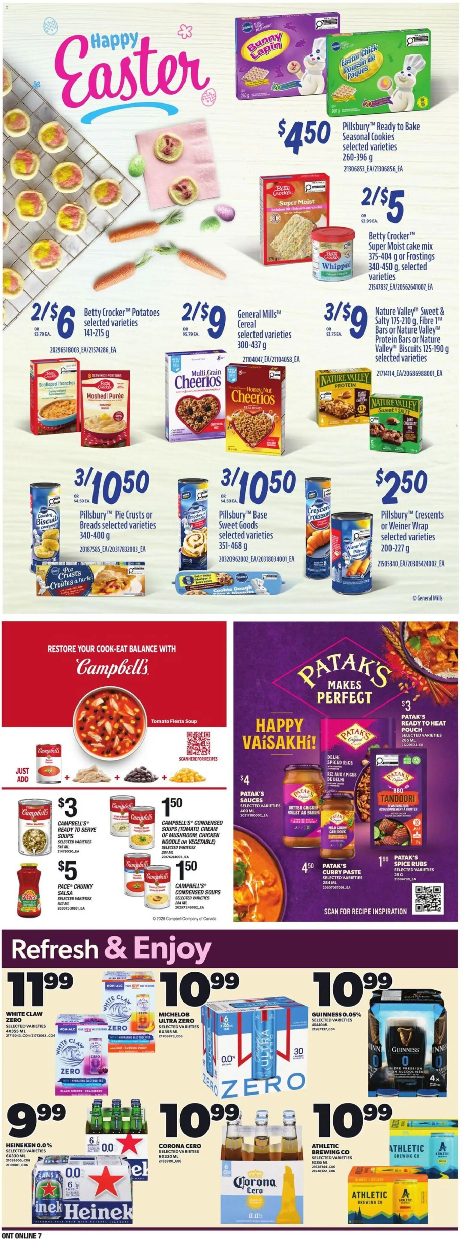 Loblaws flyer valid from 02.04.2026 | Page: 23 | Products: Rice, Cream, Cookies, Chicken