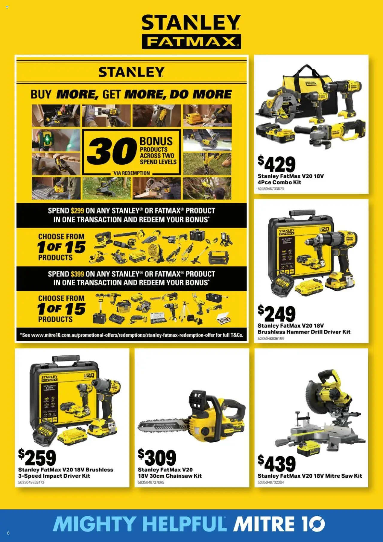 Mitre 10 catalogue - valid from 13.08.2025 | Page: 6 | Products: Saw, Chainsaw