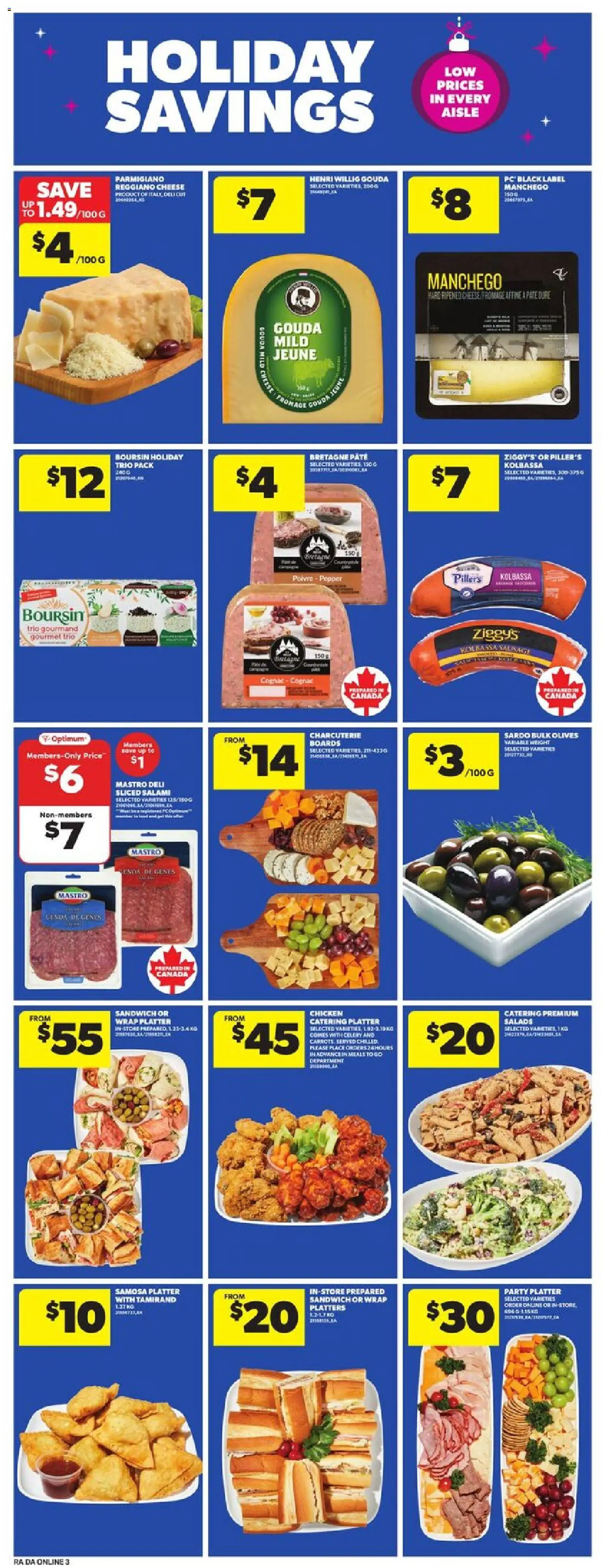 Atlantic Superstore flyer valid from 11.12.2025 | Page: 13 | Products: Cheese, Salami, Chicken