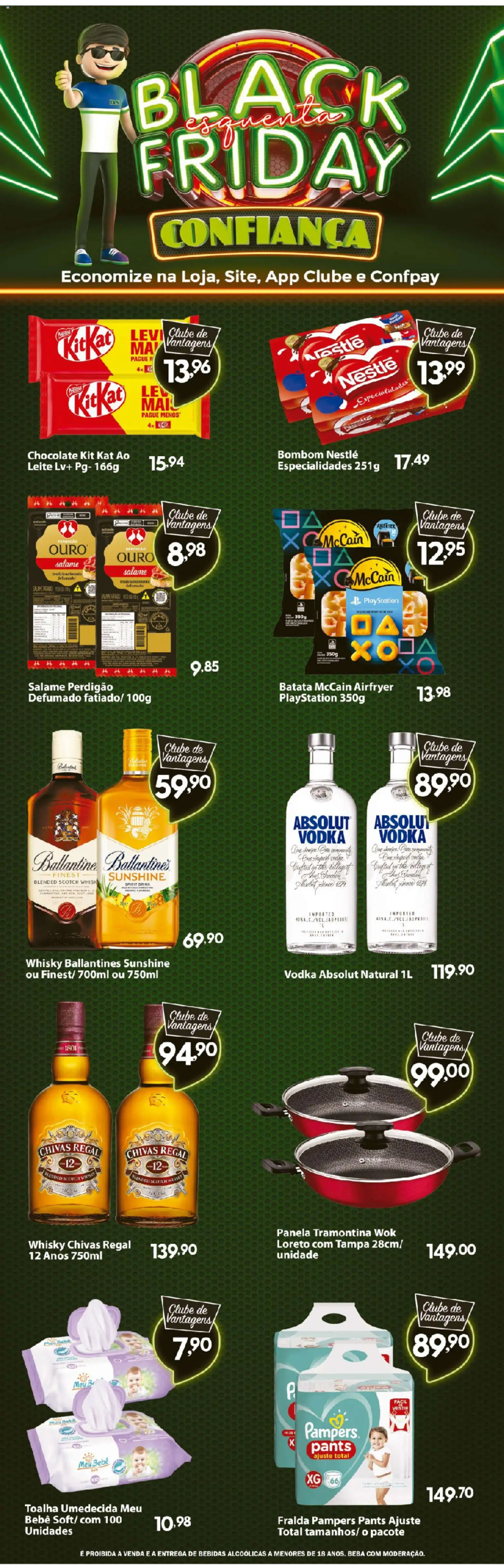 Confiança Folheto - válido de 25.11.2025 | Página: 5 | Produtos: Pampers, Vodka, Bombom, Playstation
