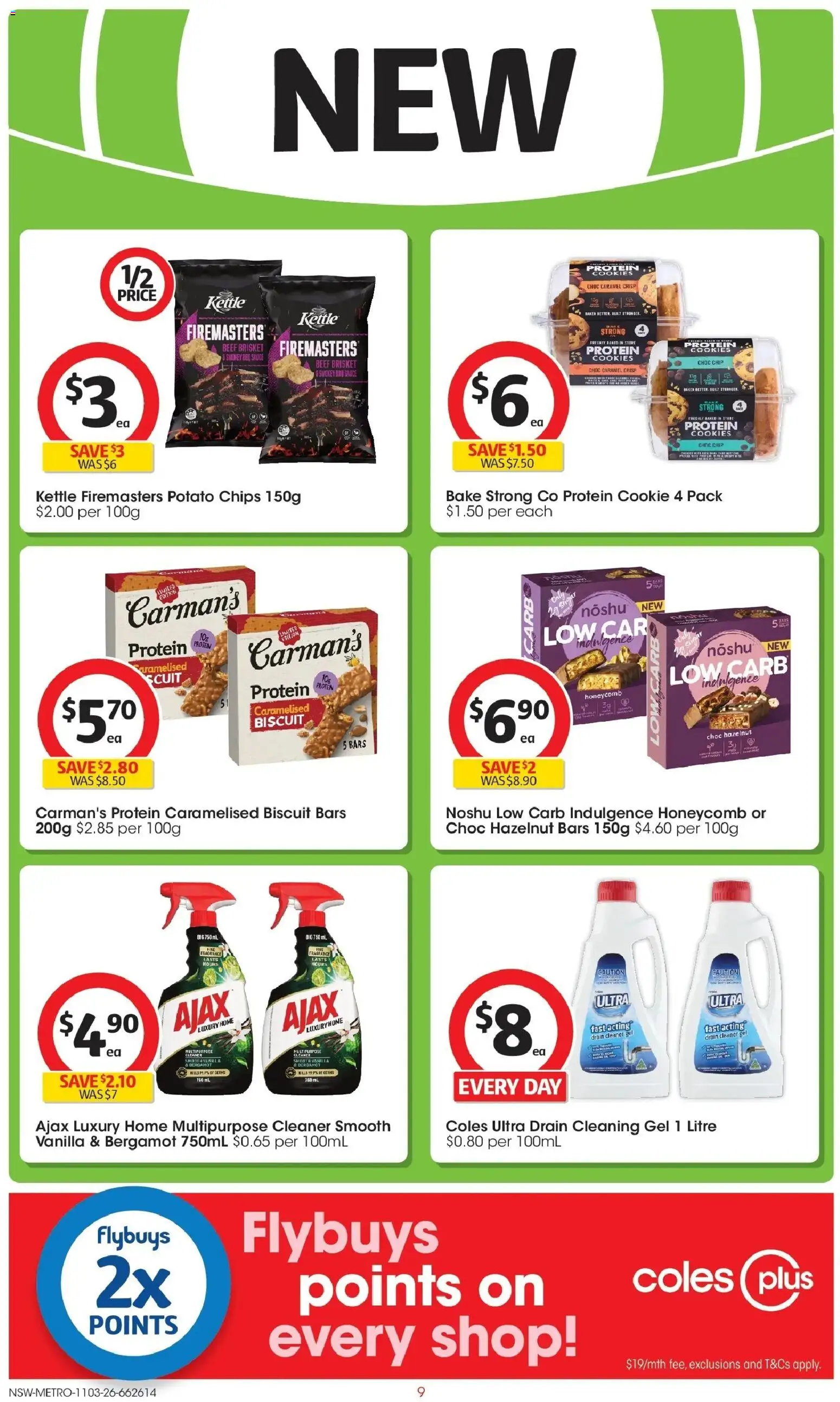 Coles catalogue - valid from 11.03.2026 | Page: 9 | Products: Fragrance, Chips, Sauce, Multipurpose