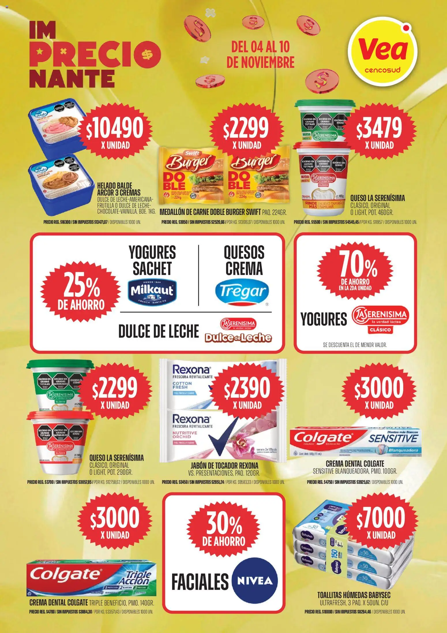 Vea ofertas │ válido desde el 04.11.2025 | Página: 5 | Productos: Frutilla, Toallitas húmedas, Leche, Crema