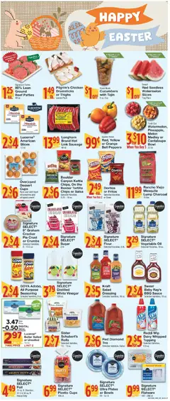 Preview of United Supermarkets weekly ads valid from 31.03.2026 | Page: 3 | Products: Vinegar, Strawberries, Cucumbers, Salt