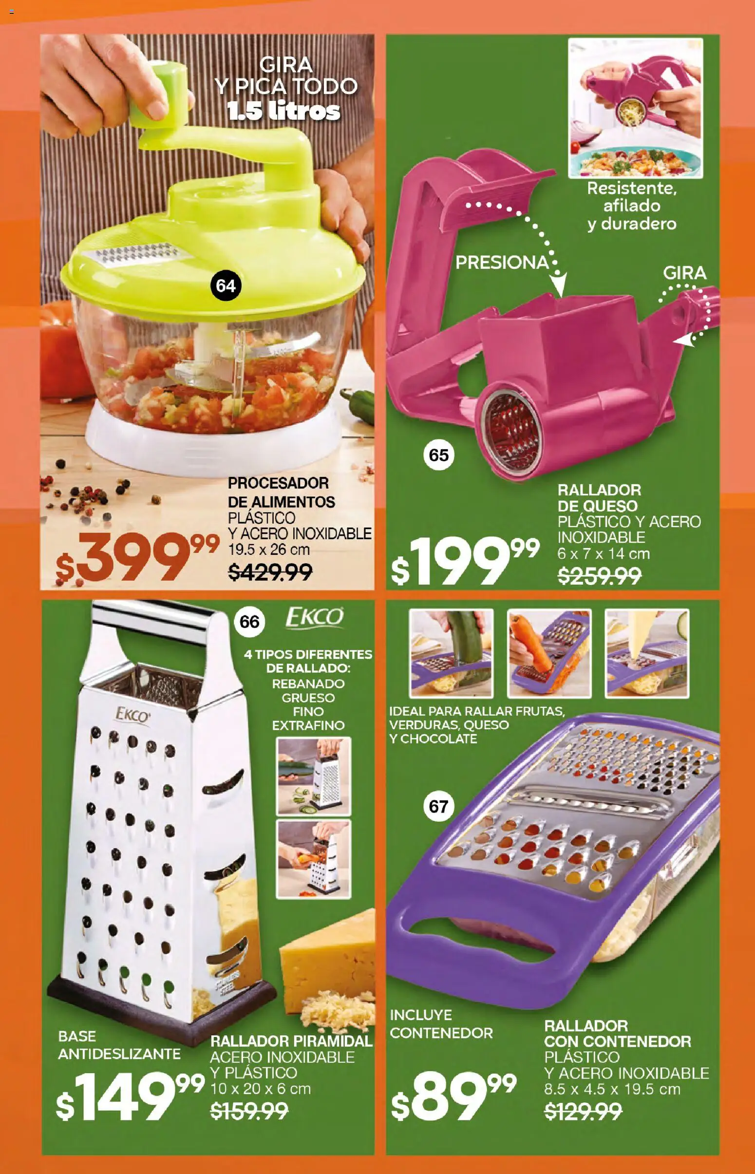 Nuevas ofertas de Fuller válidas en toda la República Mexicana desde el 10.12.2025. ¡Encuentra las mejores ofertas en Fuller campaña 18 2025! | Página: 41 | Productos: Queso, Chocolate, Procesador de alimentos, Contenedor