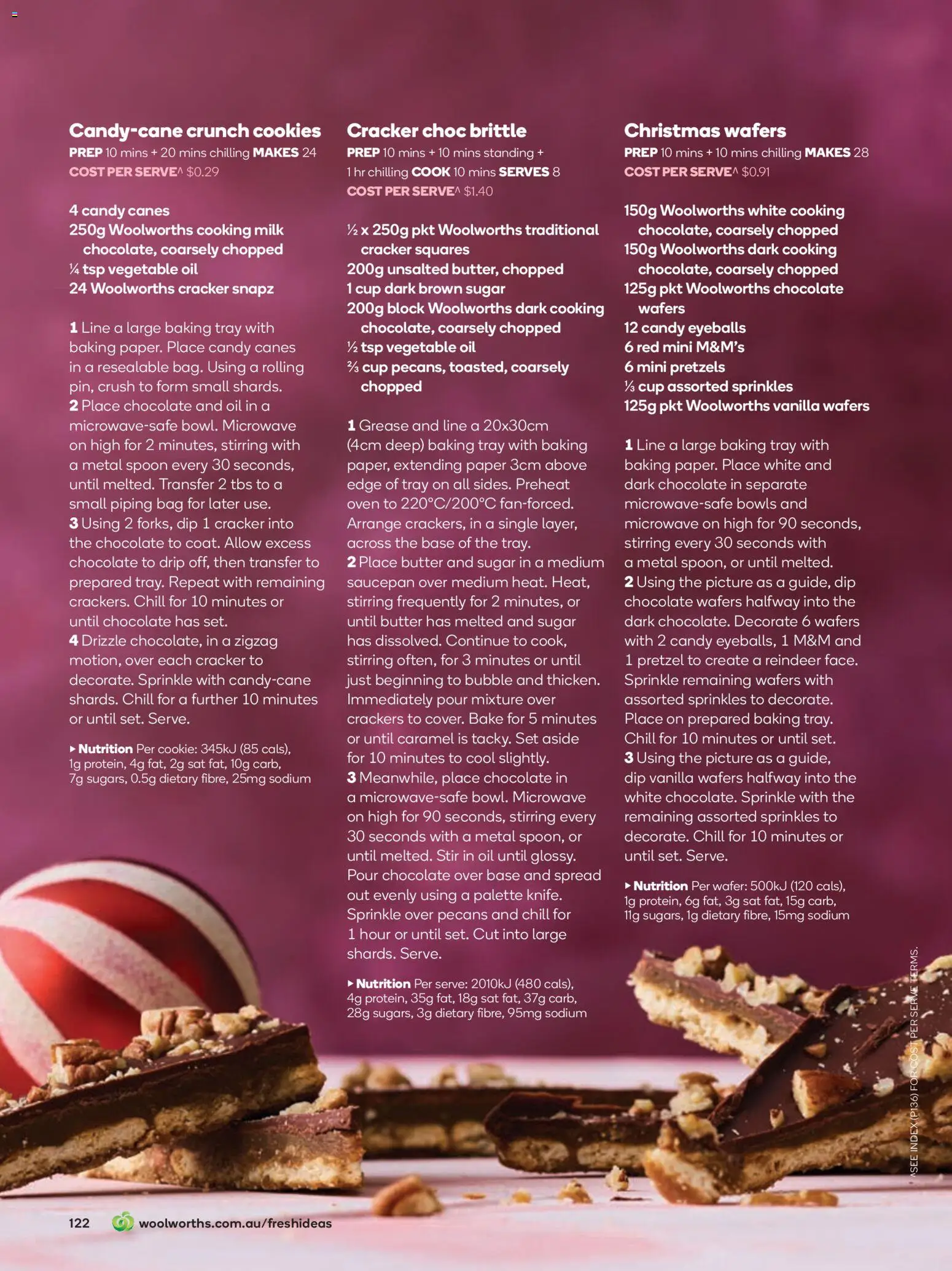 Woolworths catalogue - valid from 01.12.2025 | Page: 122 | Products: Crackers, Chocolate, Pretzels, Oven