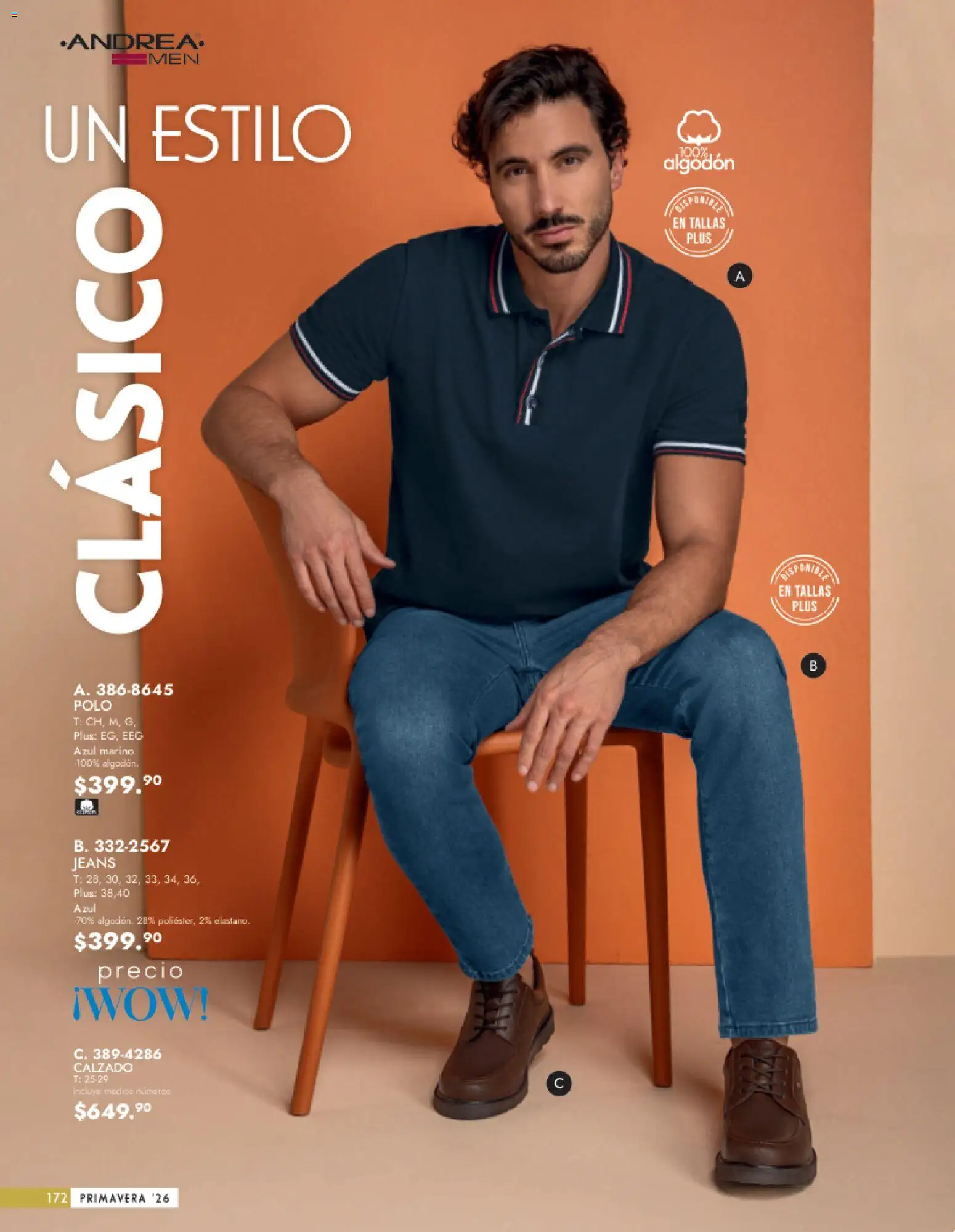 Nuevas ofertas de Andrea válidas en toda la República Mexicana desde el 25.01.2026. ¡Encuentra las mejores ofertas en Andrea catálogo Vestir Caballero ! | Página: 14