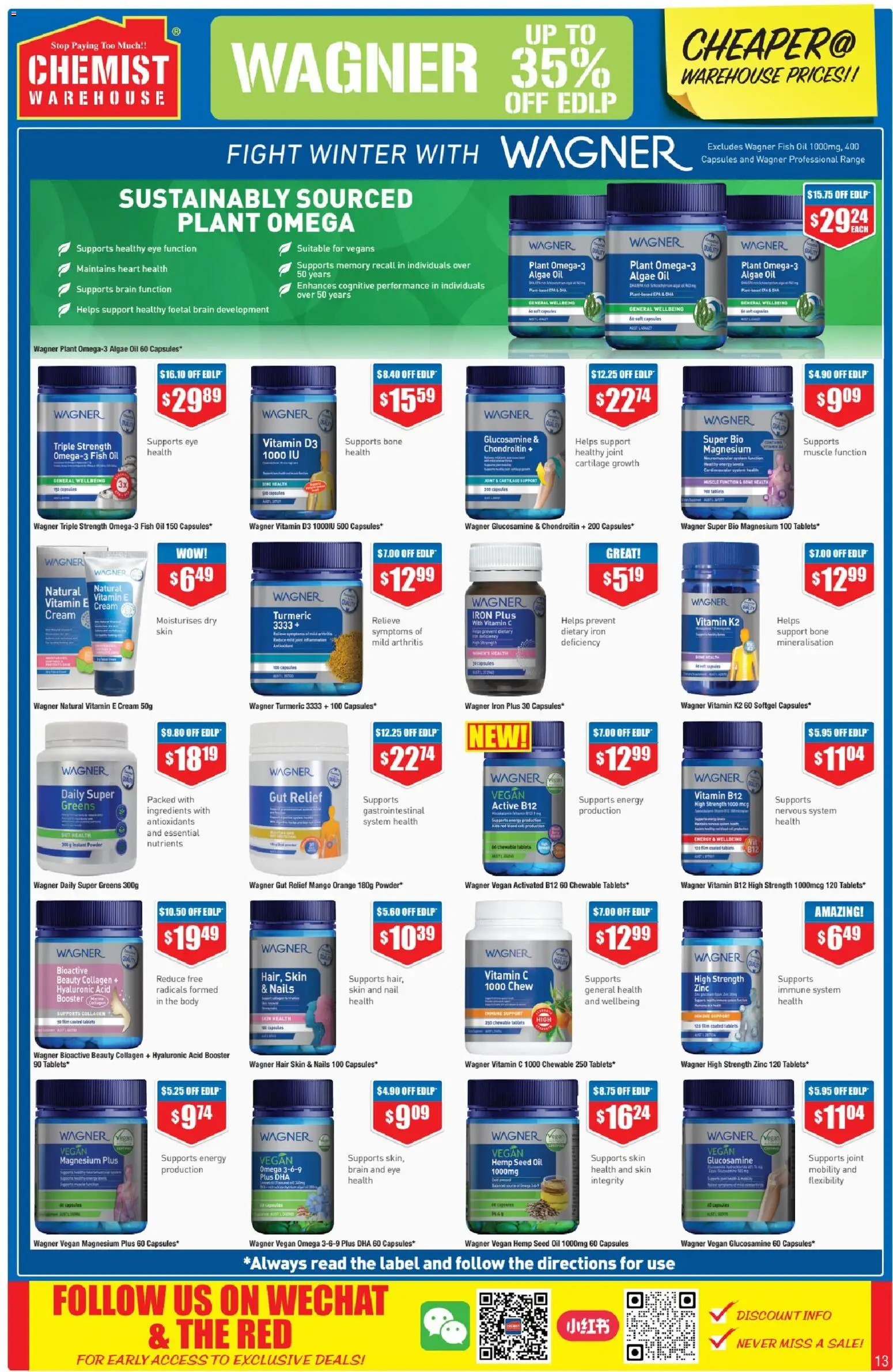 Chemist Warehouse catalogue - valid from 26.02.2026 | Page: 13 | Products: Cream, Collagen, Tablets, Zinc