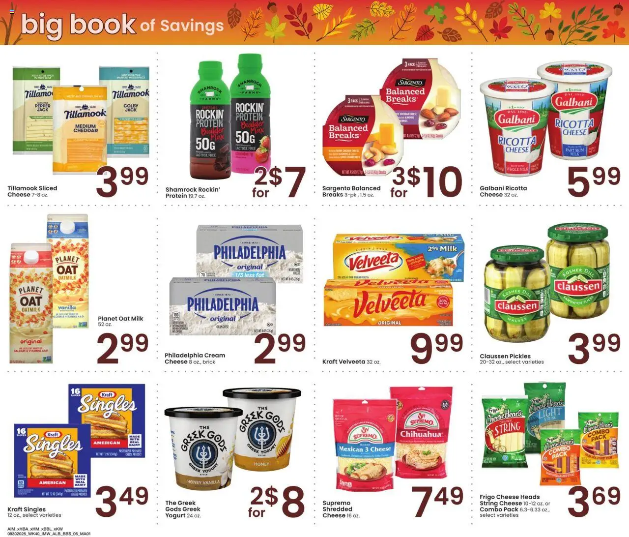 Albertsons Big Book of Savings - valid from 30.09.2025 | Page: 6 | Products: Cheese, Yogurt, Pepper, Dill