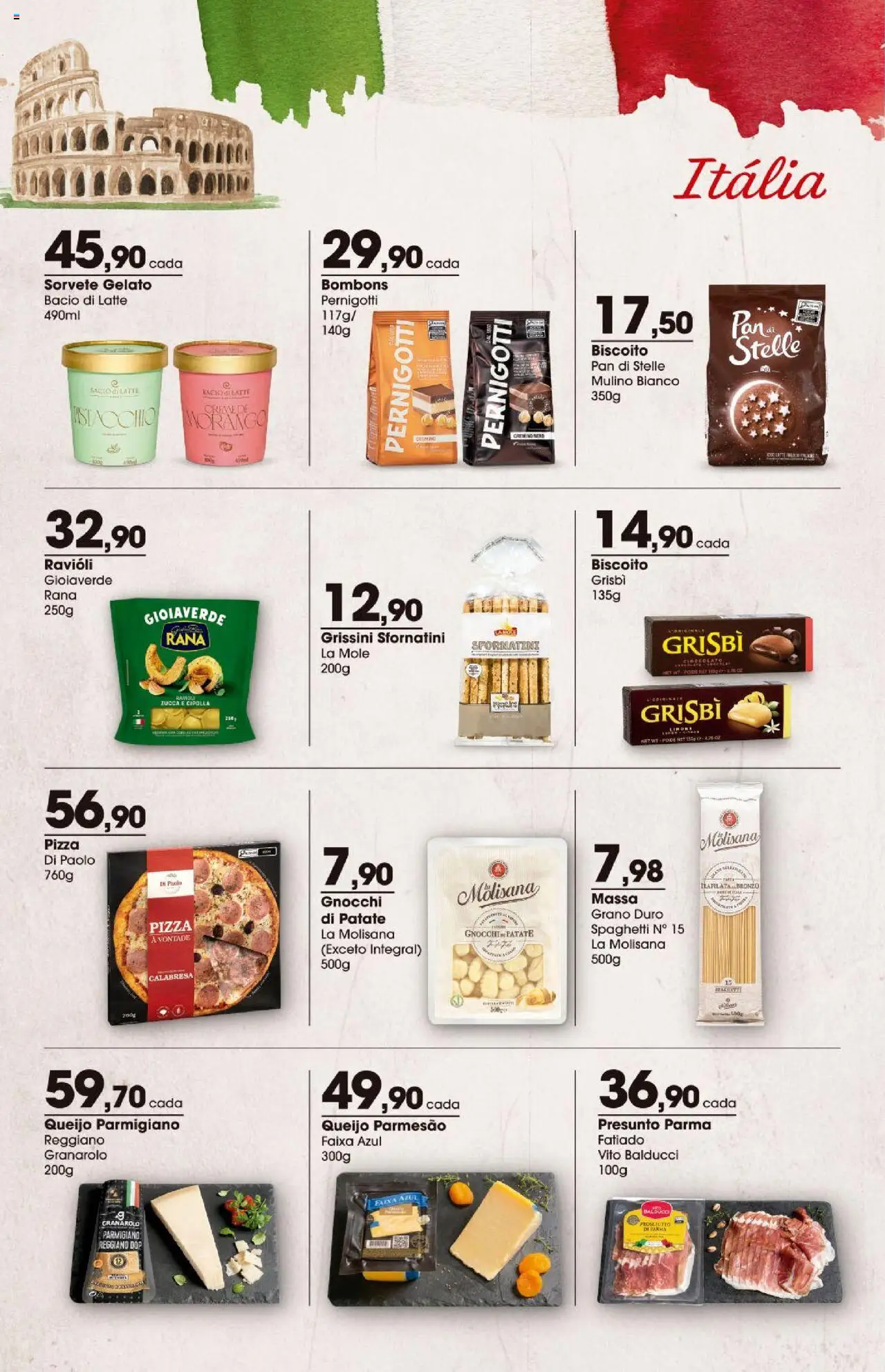 Zaffari Folheto - válido de 07.08.2025 | Página: 4 | Produtos: Biscoito, Presunto, Parmesão, Queijo parmesão