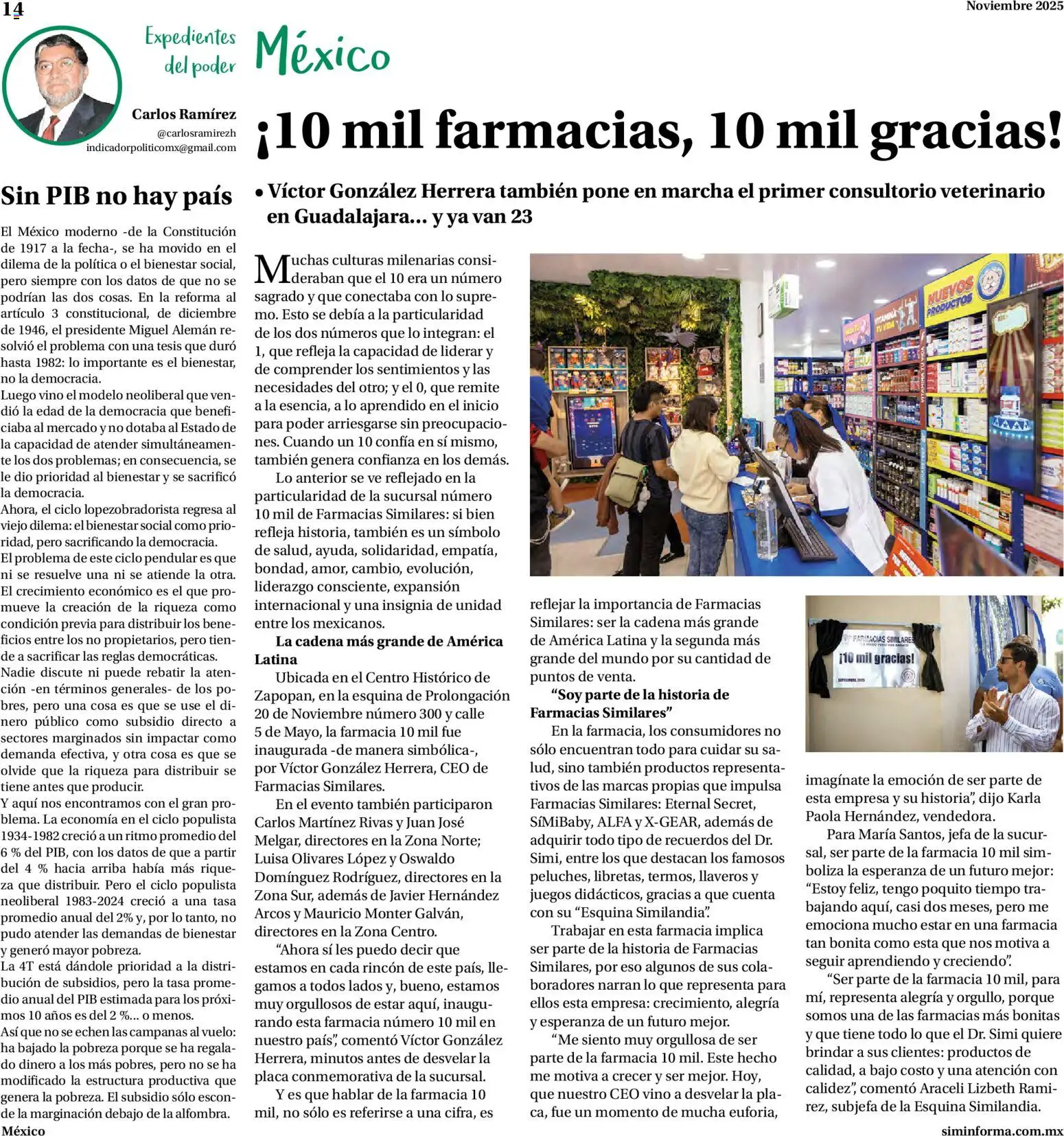 Nuevas ofertas de Farmacias Similares válidas en toda la República Mexicana desde el 01.11.2025. ¡Encuentra las mejores ofertas en Farmacias Similares catálogo! | Página: 14