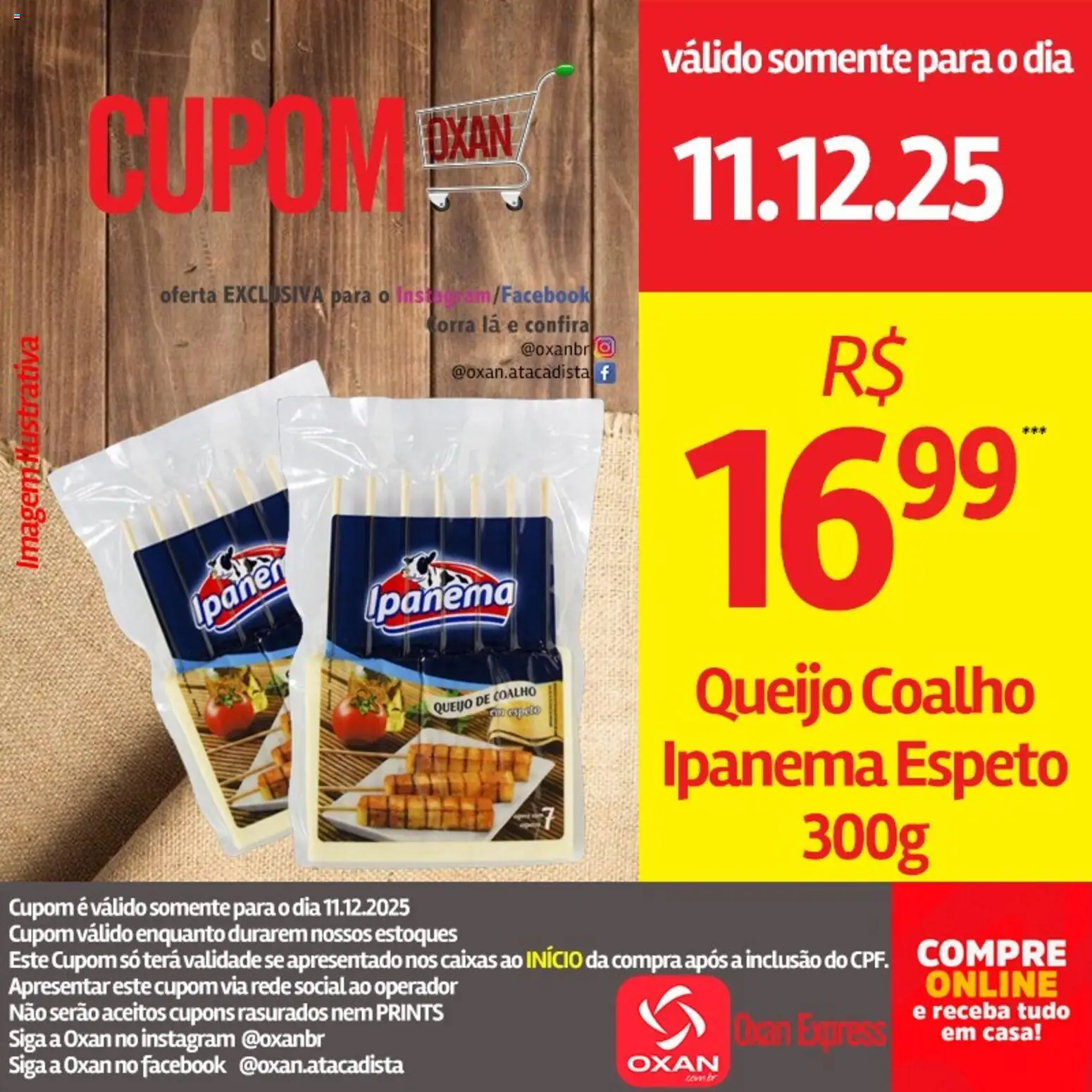 Oxan Atacadista Folheto - válido de 11.12.2025 | Página: 9 | Produtos: Queijo, Queijo coalho