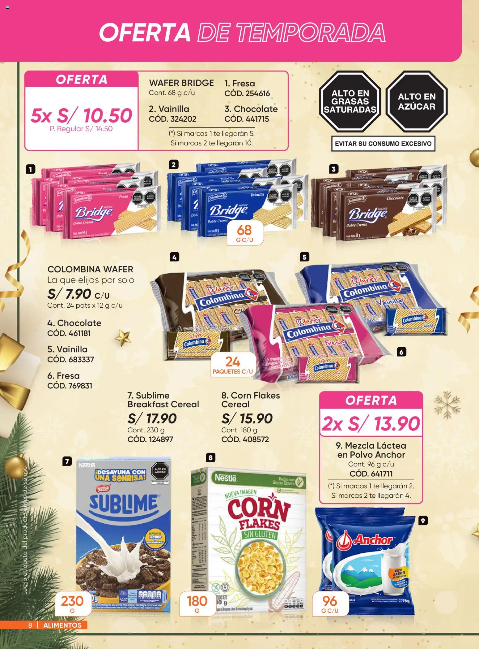 Catálogo Azzorti válido desde 03.11.2025 | Página: 8 | Productos: Chocolate, Té, Crema, Polvo