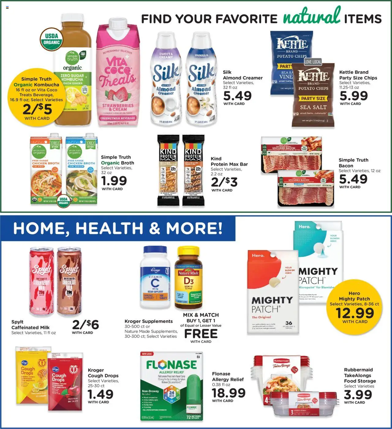QFC Weekly Ad - valid from 08.10.2025 | Page: 8 | Products: Ginger, Strawberries, Cream, Salt