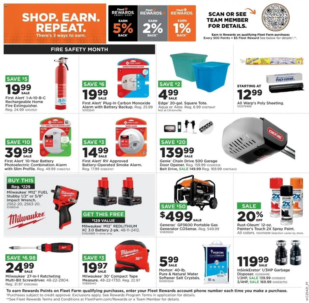 Mills Fleet Farm Weekly Ad - valid from 16.10.2025 | Page: 12 | Products: Battery, Salt, Alarm, Belt