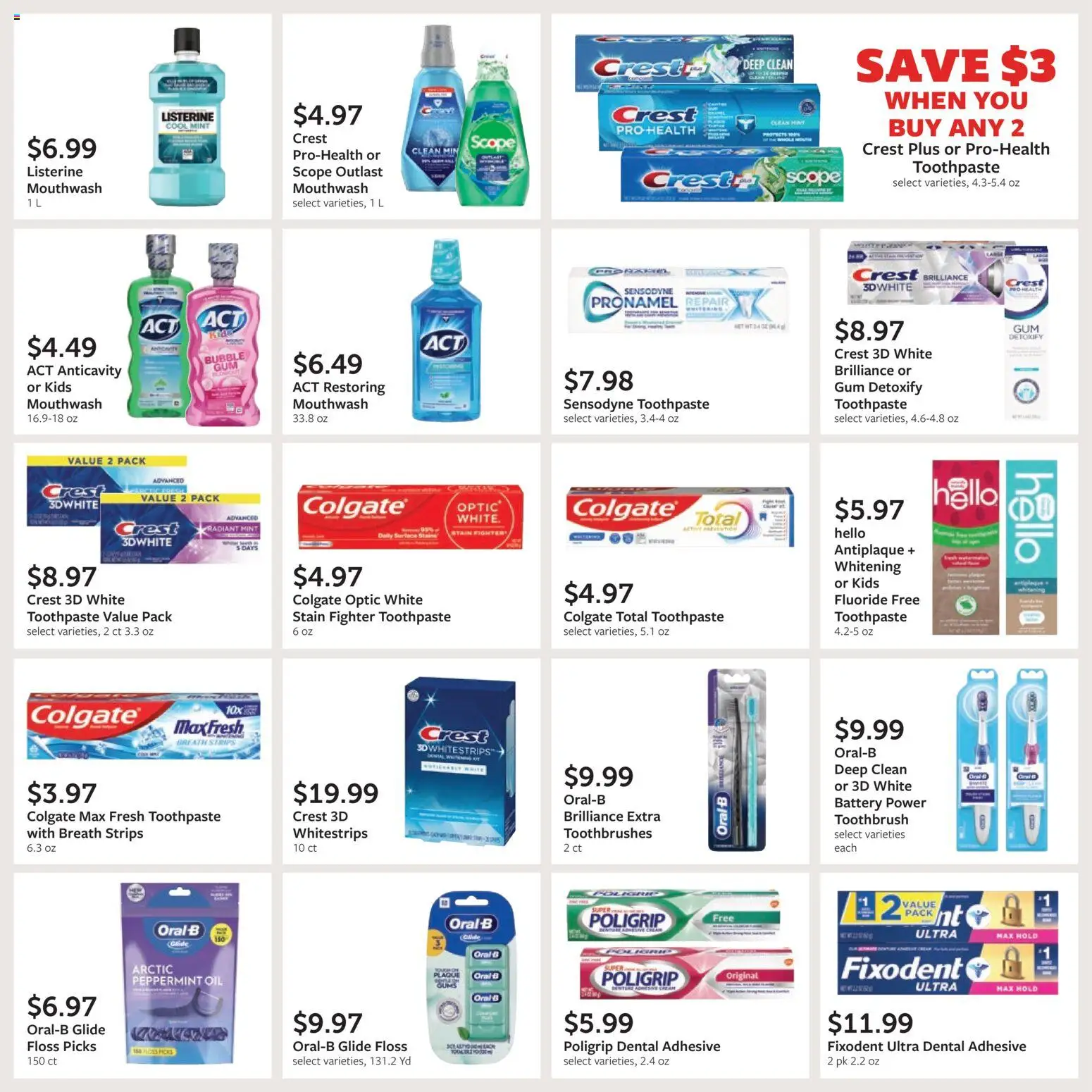 Fareway Monthly Ad - valid from 30.03.2026 | Page: 38 | Products: Oil, Toothpaste, Toothbrush, Mouthwash