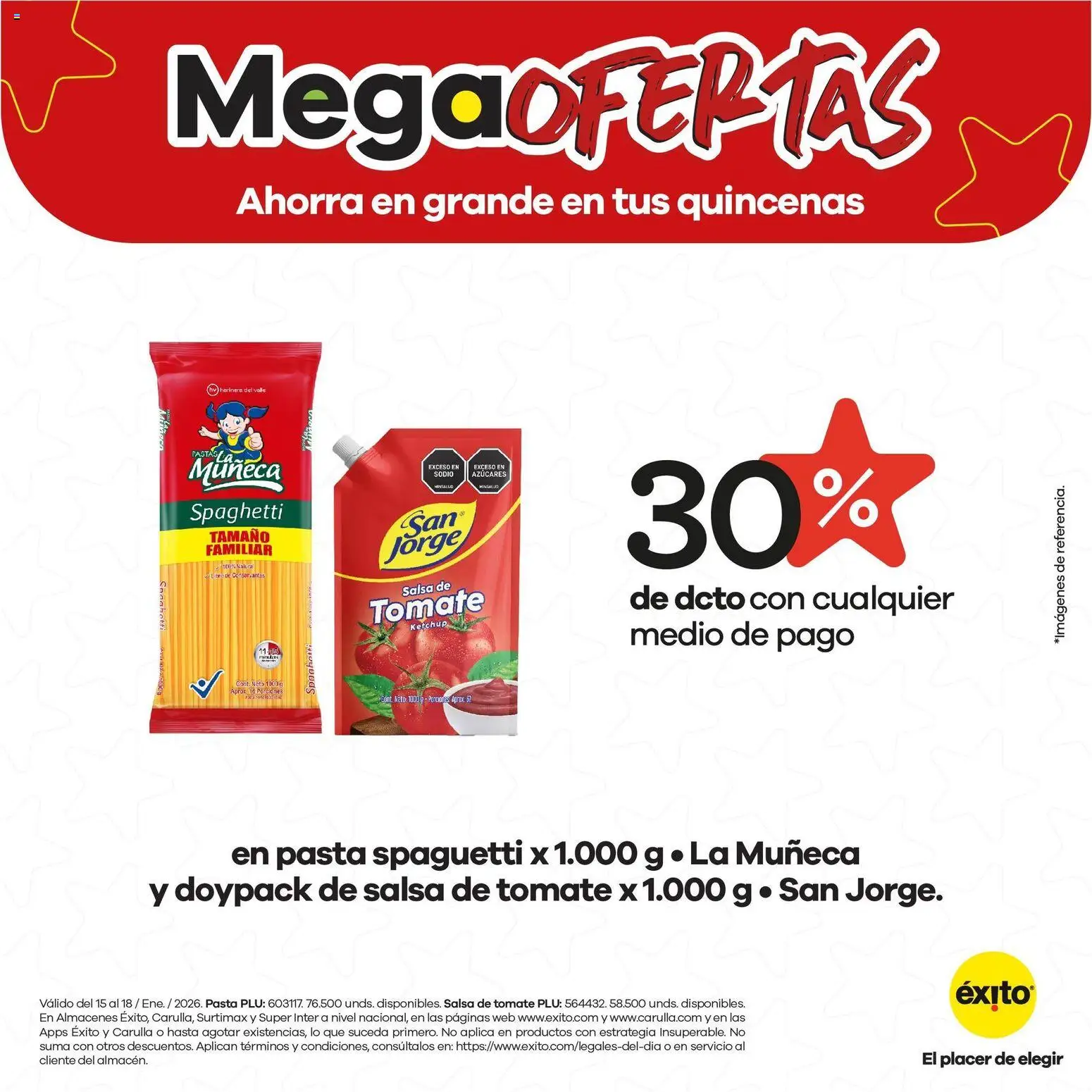 Éxito revista - valida desde el 15.01.2026 | Página: 2 | Productos: Pasta, Salsa de tomate, Tomate