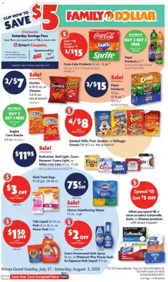 Preview of Family Dollar weekly ads valid from 27.07.2025