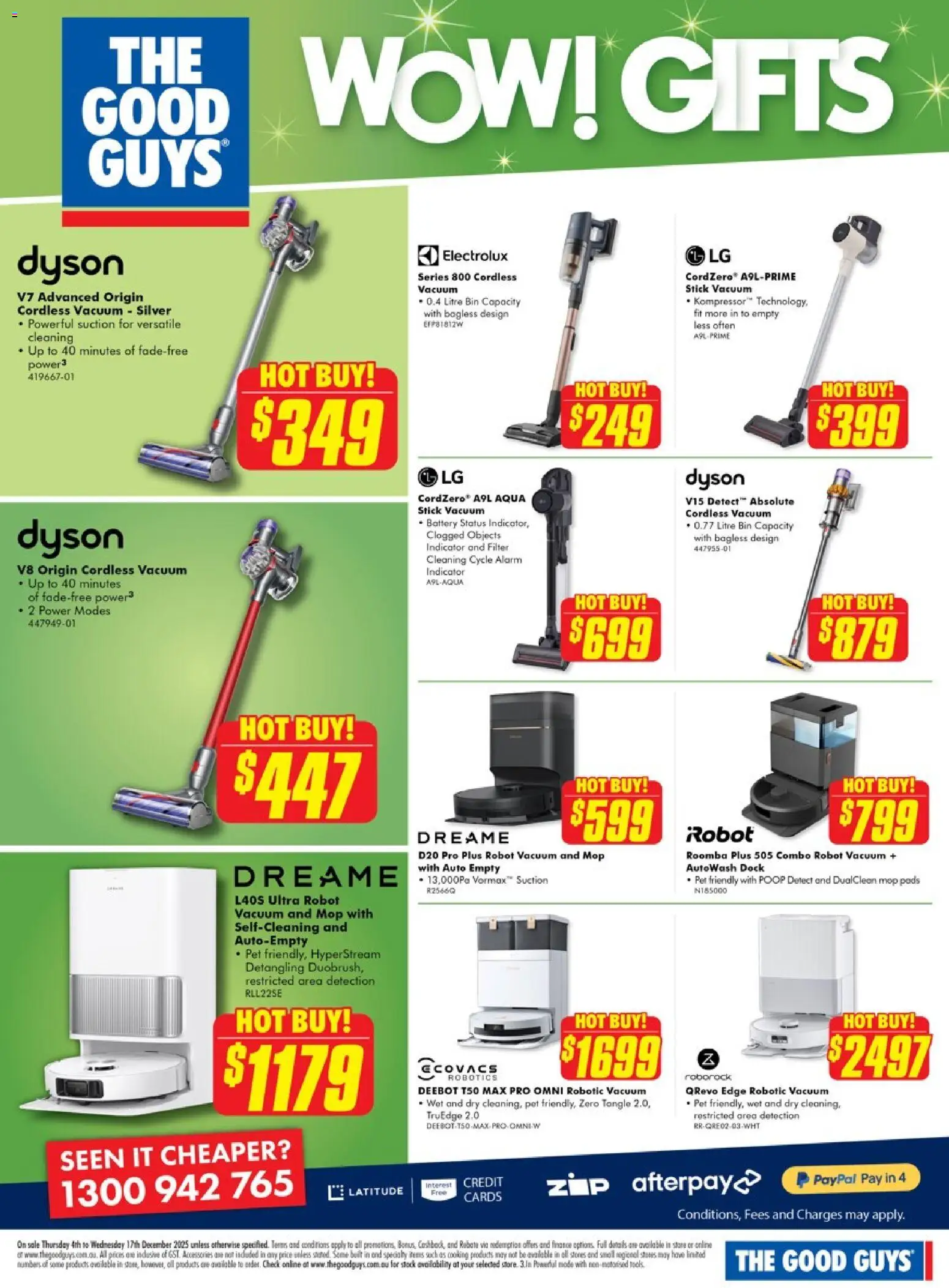 The Good Guys catalogue - valid from 03.12.2025 | Page: 35 | Products: Battery, Mop, Accessories, Roomba