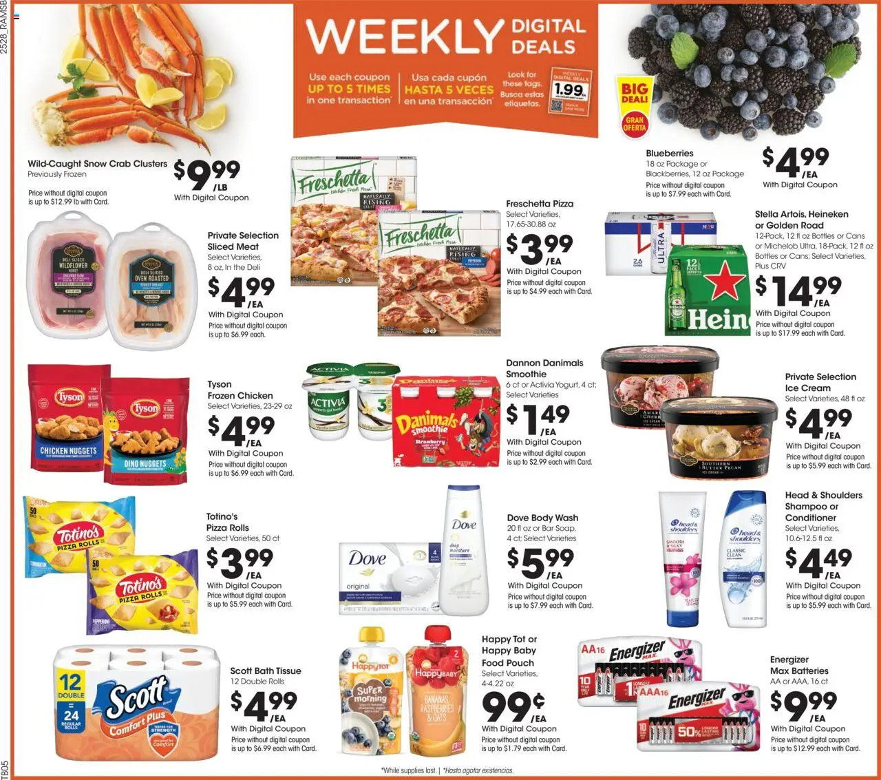 Ralphs Weekly Ad - valid from 13.08.2025 | Page: 2 | Products: Tea, Cream, Ice cream, Blueberries