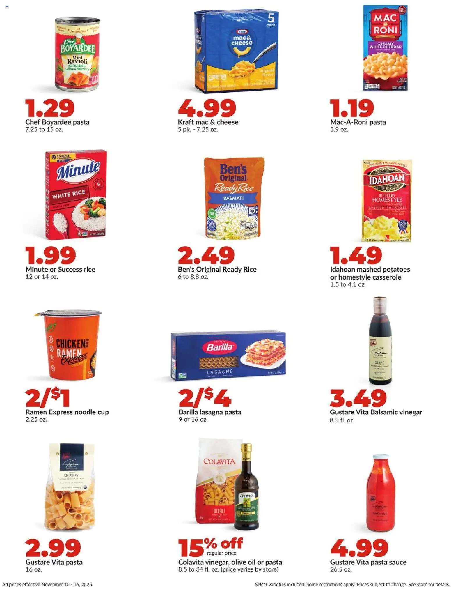 HyVee Weekly Ad - valid from 10.11.2025 | Page: 29 | Products: Oil, Rice, Beef, Sauce