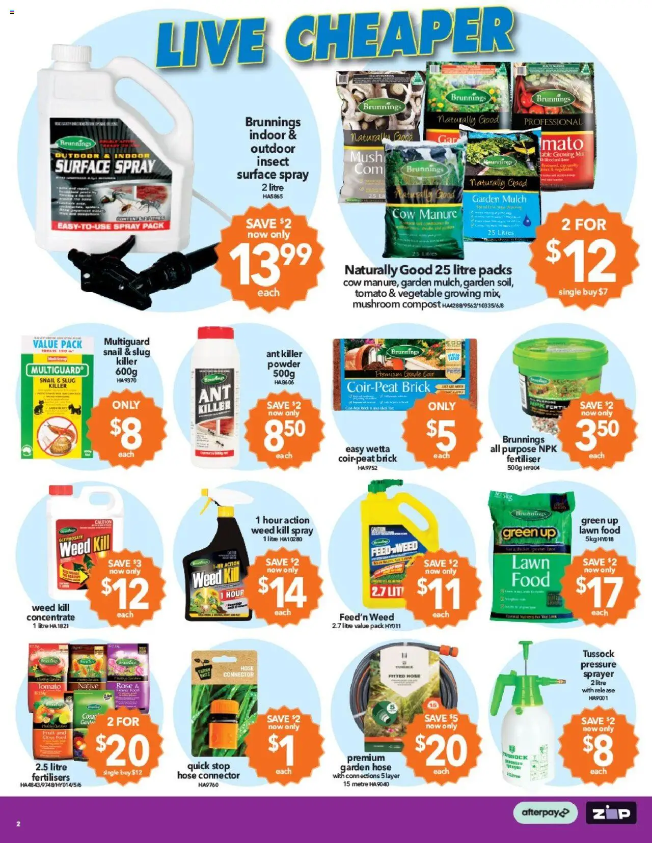 Cheap as Chips catalogue - valid from 15.10.2025 | Page: 2 | Products: Garden hose, Native, Compost, Weed