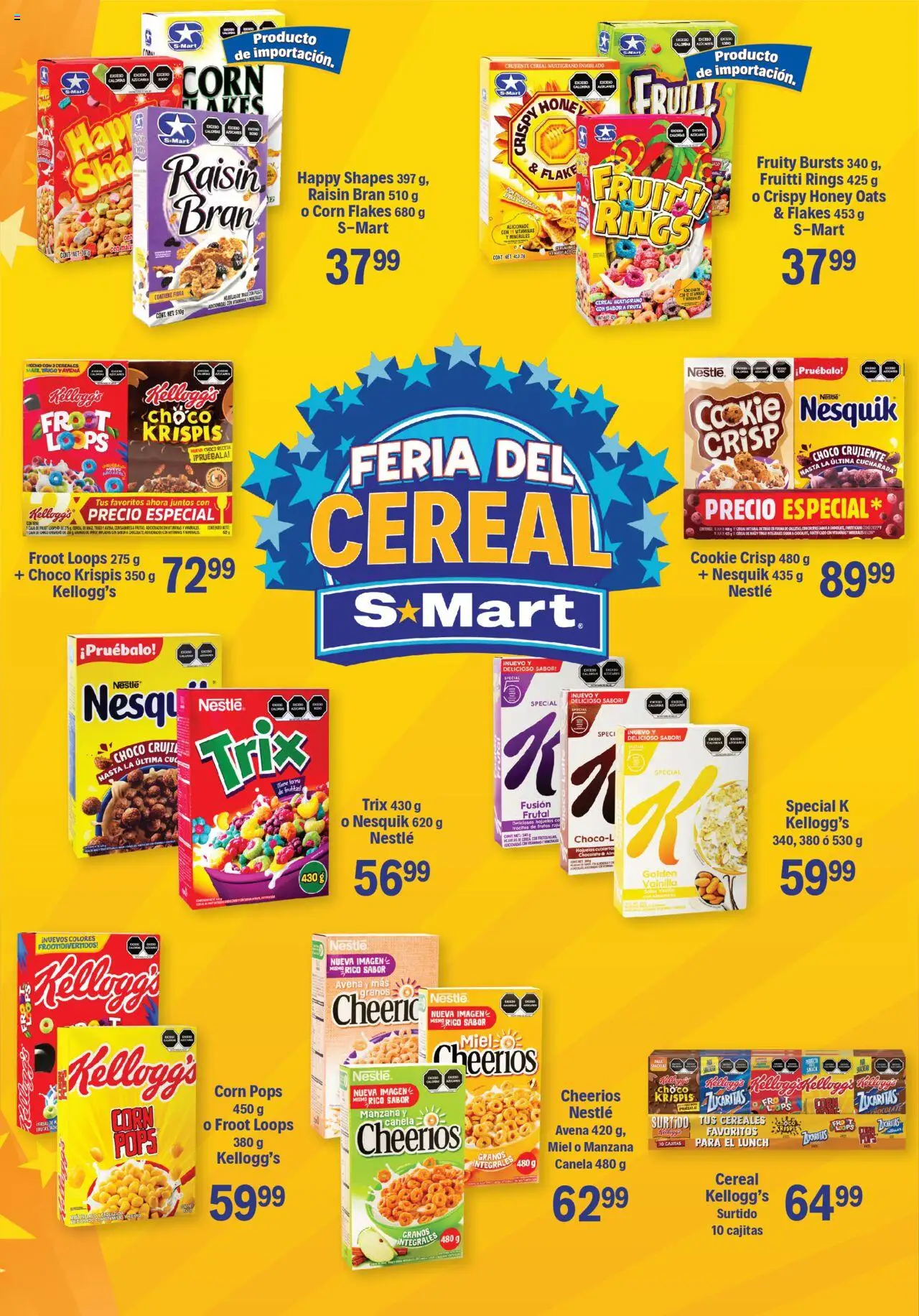 Nuevas ofertas de S-Mart válidas en toda la República Mexicana desde el 23.09.2025. ¡Encuentra las mejores ofertas en S-Mart - Folleto de Feria - Monterrey! | Página: 3 | Productos: Almendras, Chocolate, Hojuelas, Vitaminas