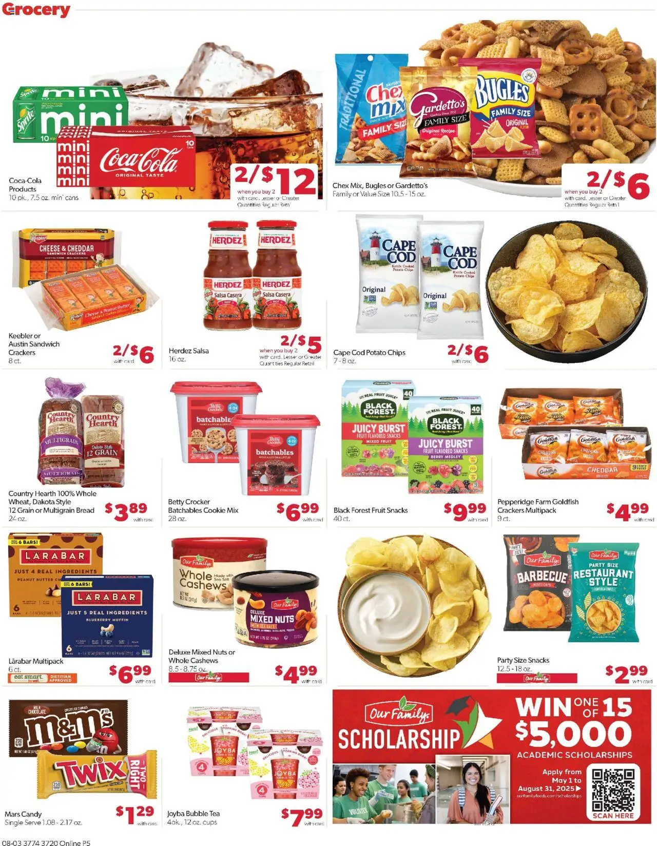 Family Fare Weekly Ad - NE - valid from 03.08.2025 | Page: 10 | Products: Butter, Juice, Chips, Kettle