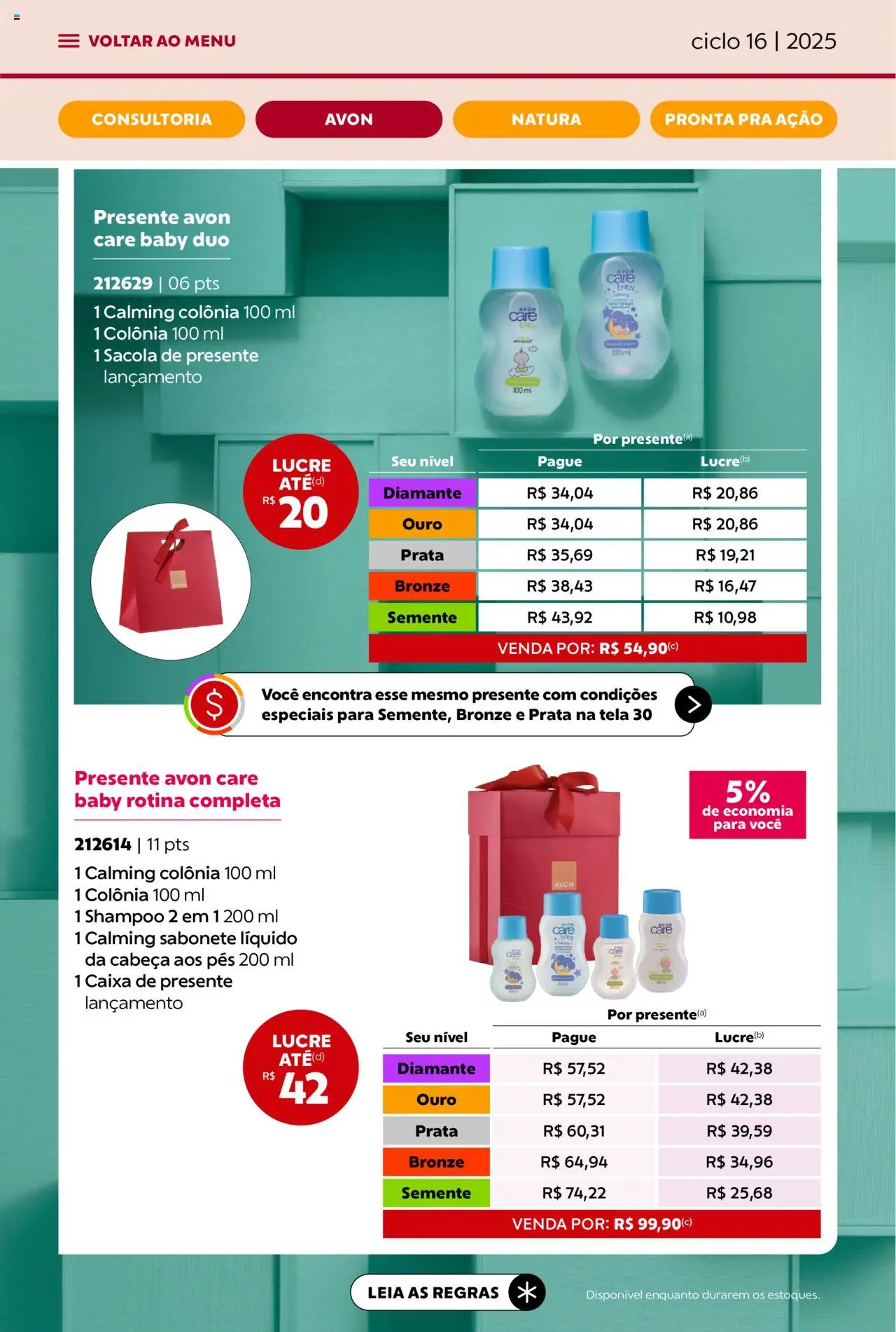 Avon Folheto - válido de 26.09.2025 | Página: 26 | Produtos: Tela, Caixa, Sabonete, Sabonete líquido