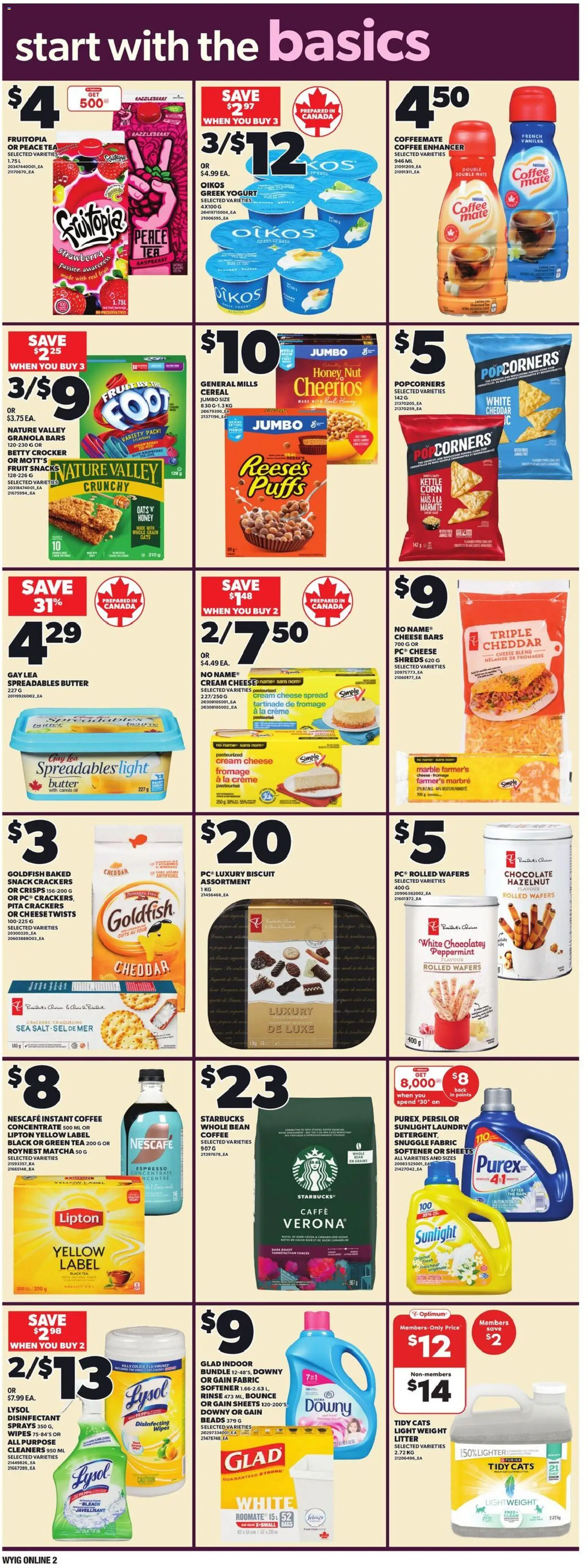 Independent Grocer flyer valid from 25.12.2025 | Page: 8 | Products: Tea, Cream, Yogurt, Coffee