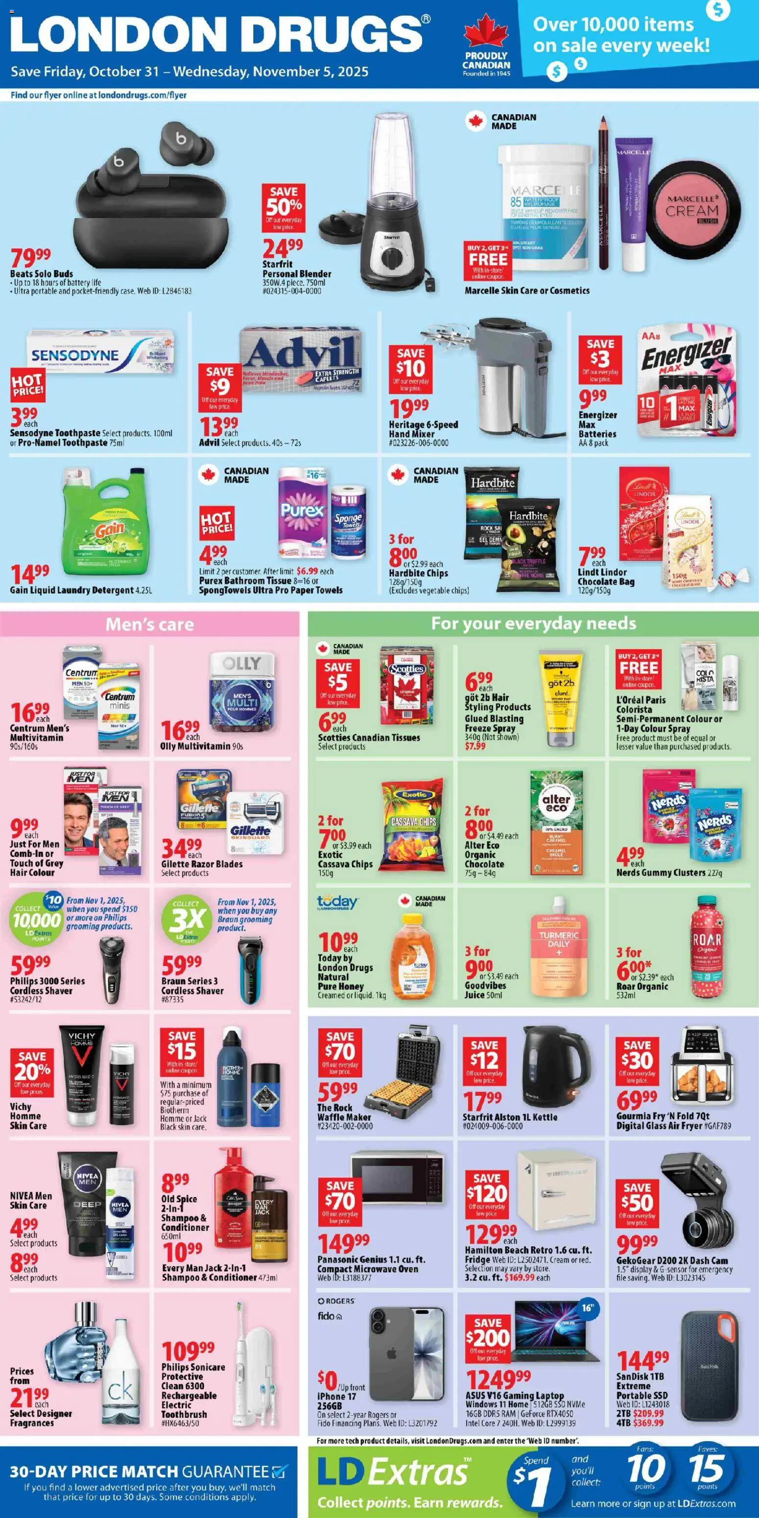 London Drugs flyer valid from 31.10.2025 | Page: 1