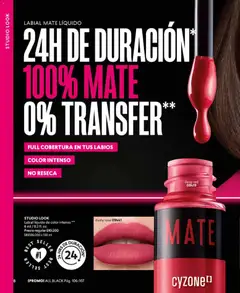 Catálogo CyZone Campaña 6 válido desde el 31.03.2026 | Página: 8 | Productos: Mate, Labial