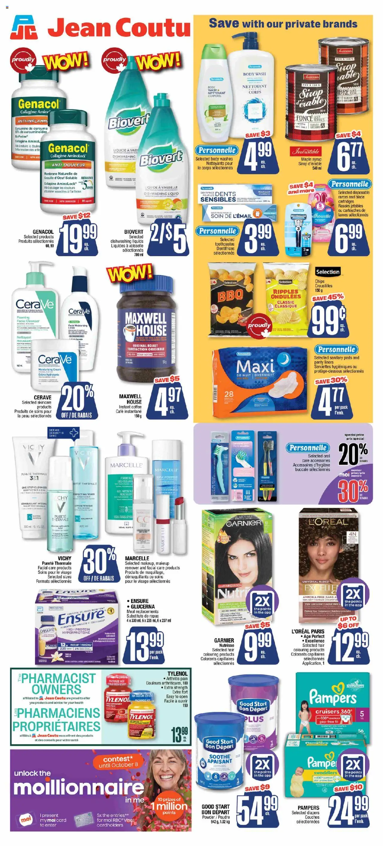 Jean Coutu flyer valid from 11.09.2025 | Page: 2 | Products: Chips, Powder, Brush, Body wash