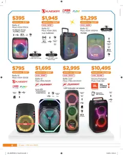 Vista previa de Chedraui - Promociones Cuesta Menos Cumplir Tus Deseos, nuevo folleto de la tienda, válido en México a partir del 01.09.2025 | Página: 6 | Productos: Cable USB, Cable, Micrófono, Bocina