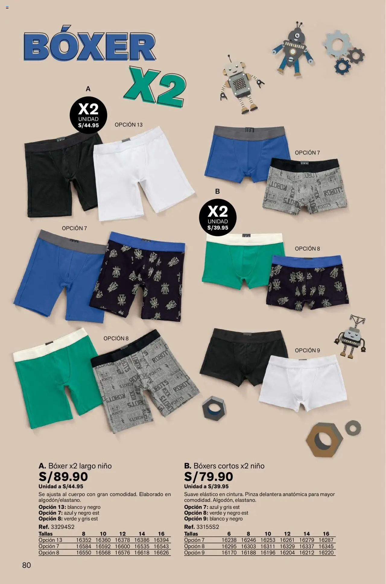 Catálogo Leonisa válido desde 11.09.2025 | Página: 80 | Productos: Boxers, Robot