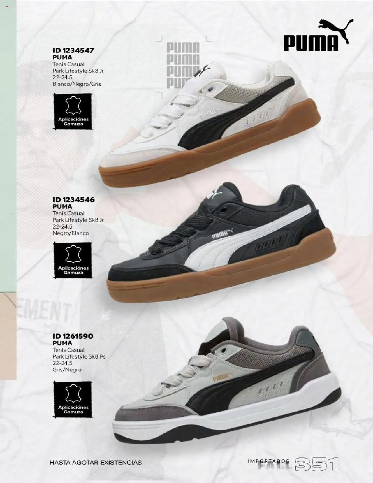 Nuevas ofertas de Price Shoes válidas en toda la República Mexicana desde el 18.10.2025. ¡Encuentra las mejores ofertas en Price Shoes catálogo Fall Importados segunda! | Página: 351 | Productos: Tenis, Gamuza