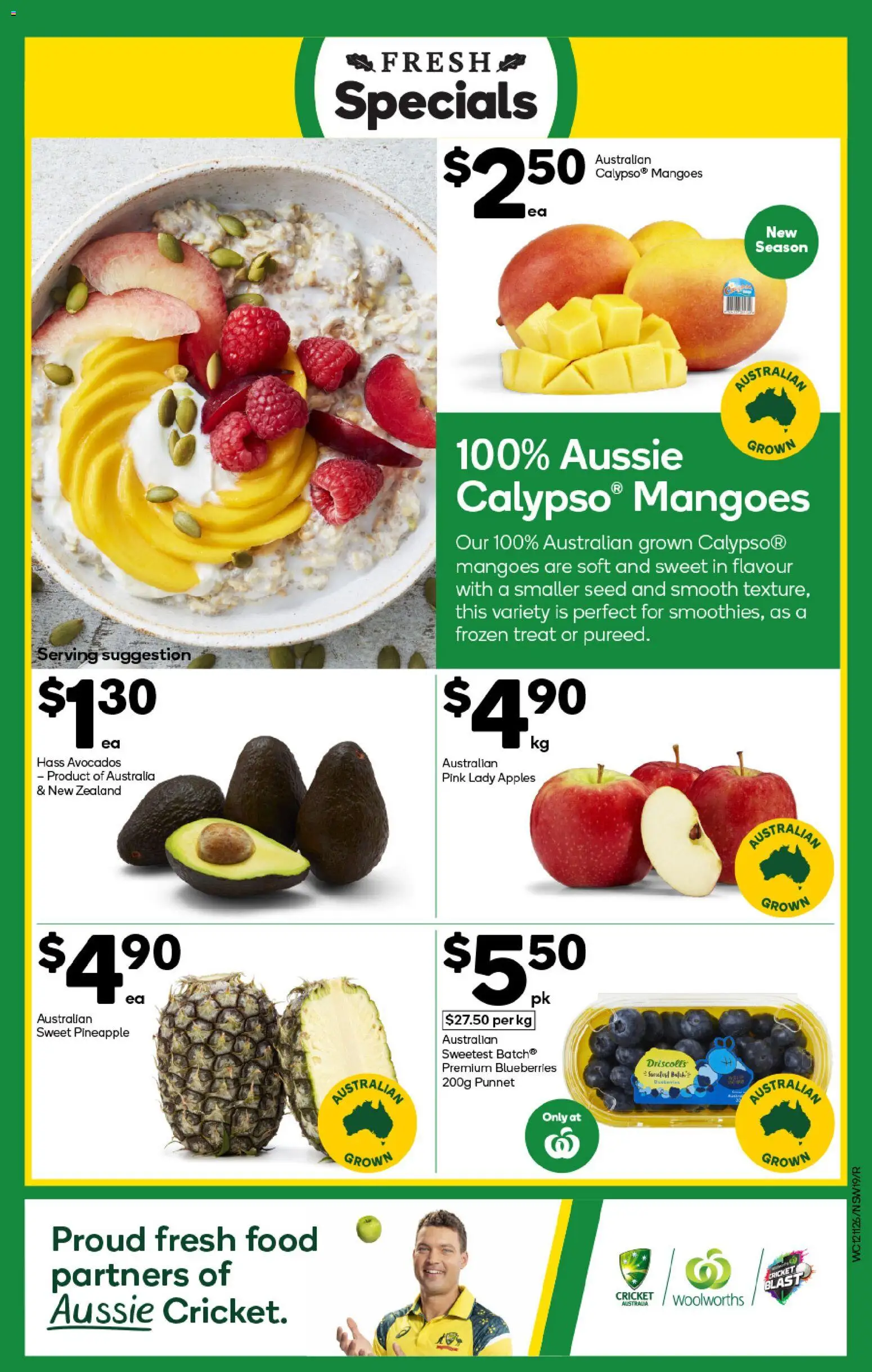Woolworths catalogue - valid from 12.11.2025 | Page: 19 | Products: Apples, Pineapple, Blueberries