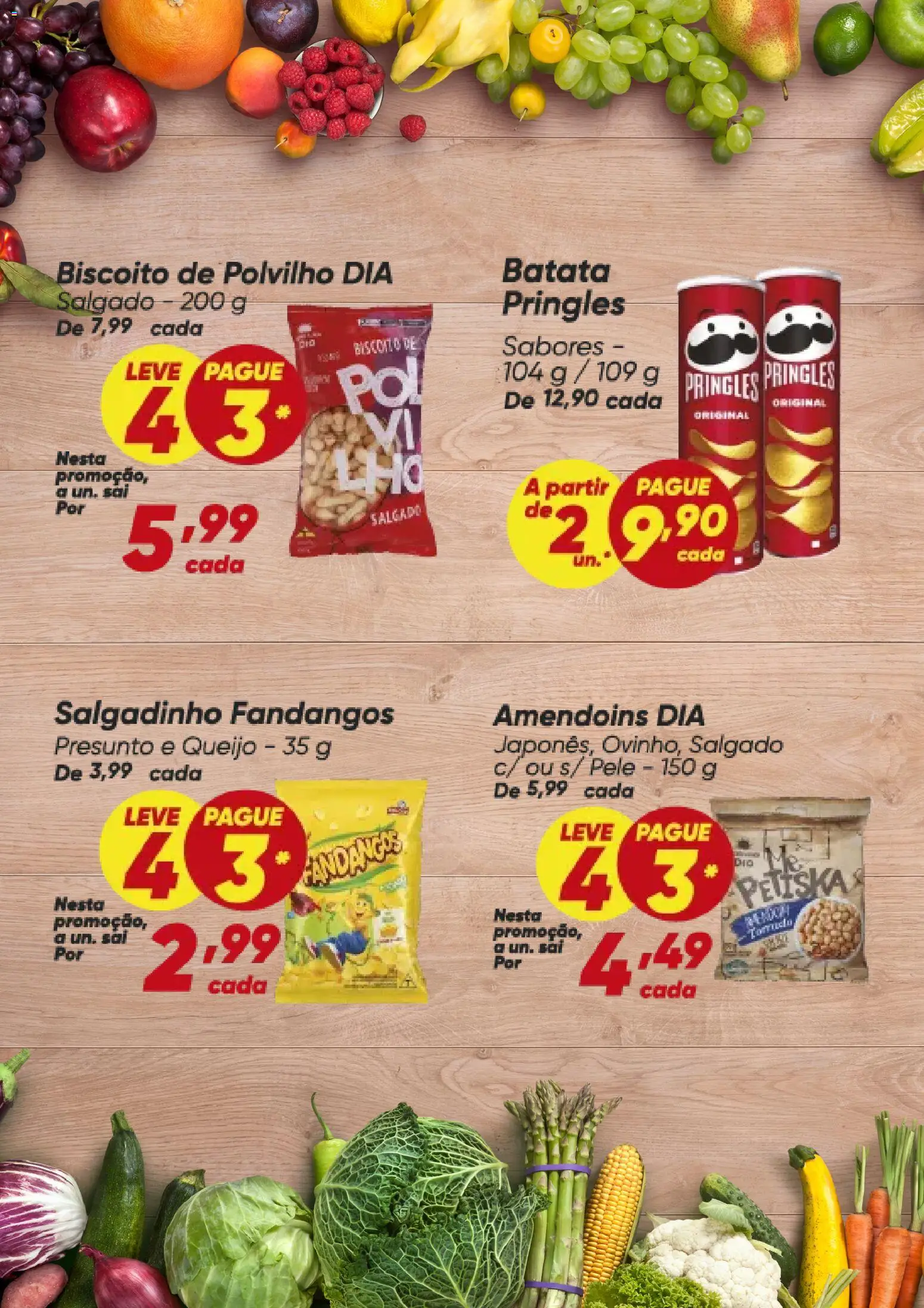 Dia Folheto - válido de 23.03.2026 | Página: 3 | Produtos: Biscoito, Polvilho, Queijo, Batata