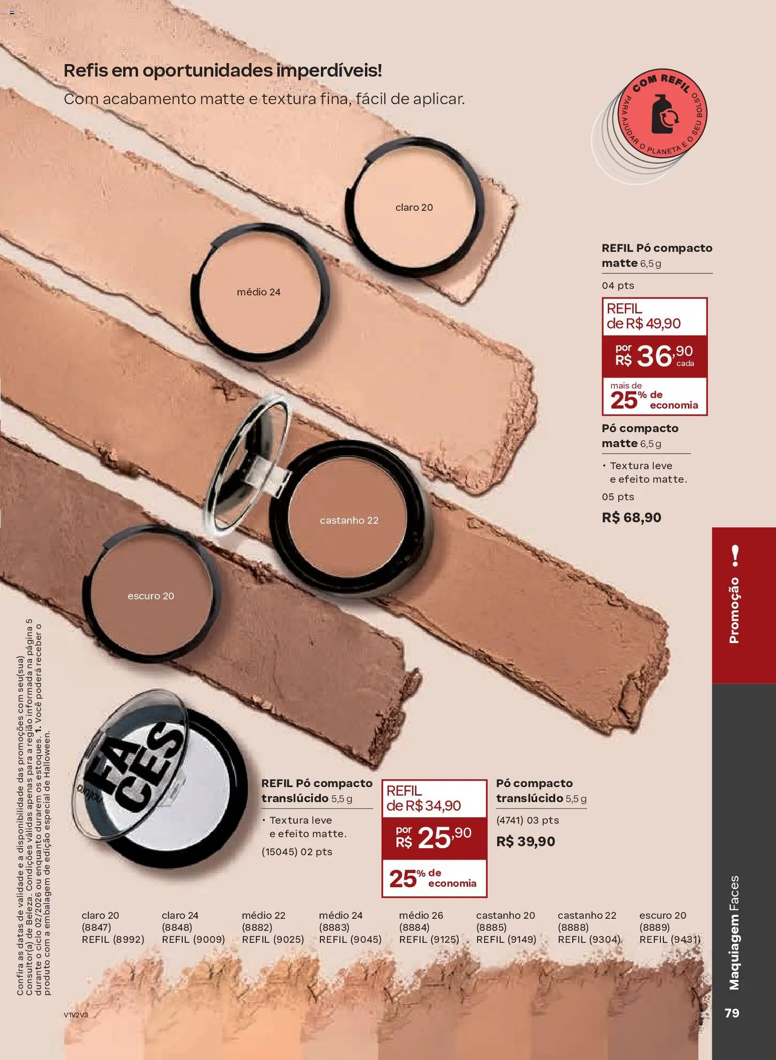 Natura Folheto - válido de 13.01.2026 | Página: 79 | Produtos: Pó compacto, Cará, Maquiagem, Pó