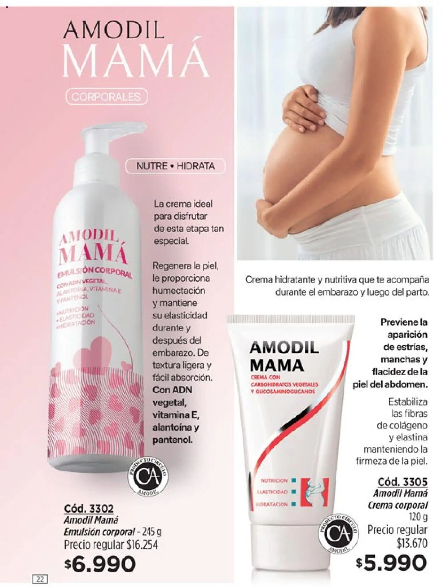 Catálogo Amodil Campaña 5 │ válido desde el 01.03.2026 | Página: 22 | Productos: Emulsión, Té, Crema