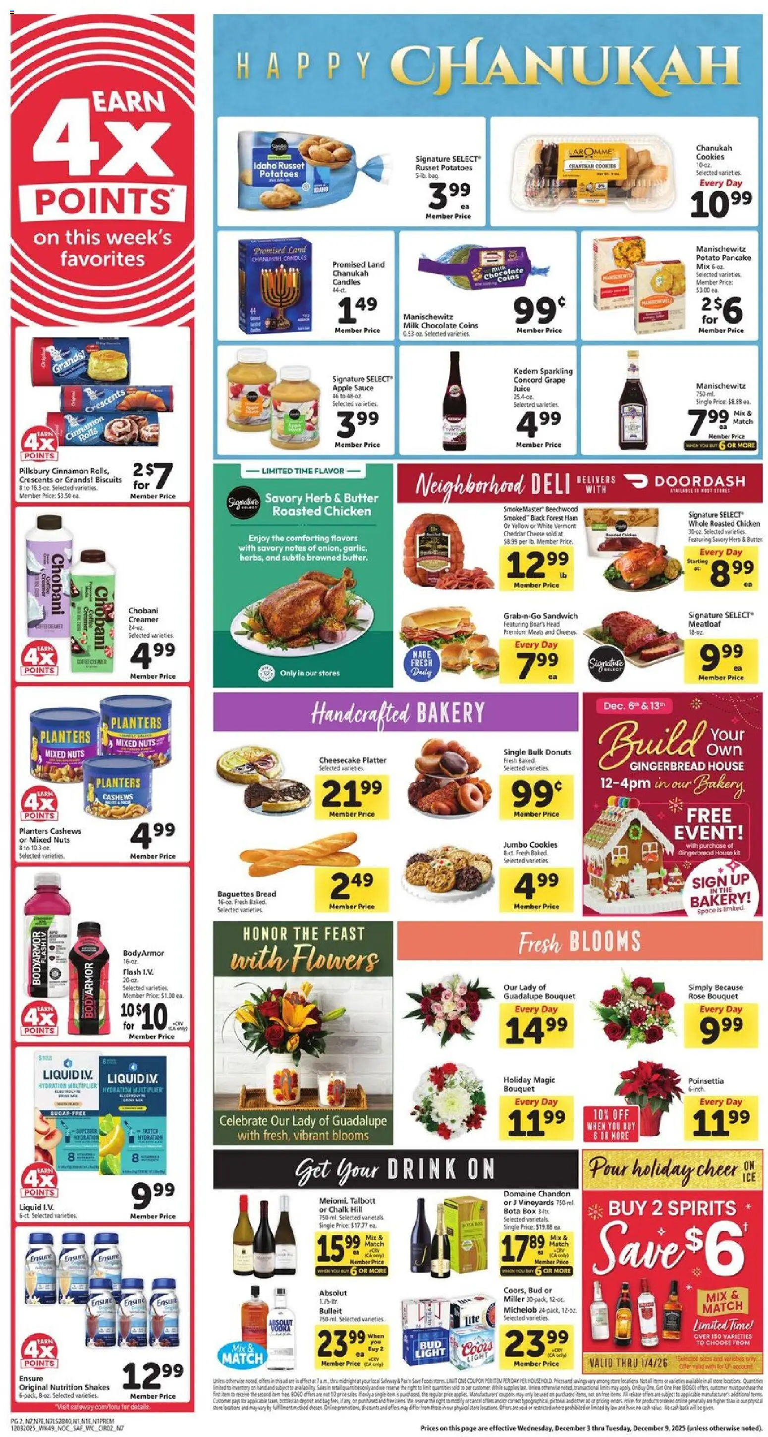 Safeway Weekly Ad - valid from 03.12.2025 | Page: 2 | Products: Cheese, Juice, Vodka, Sugar