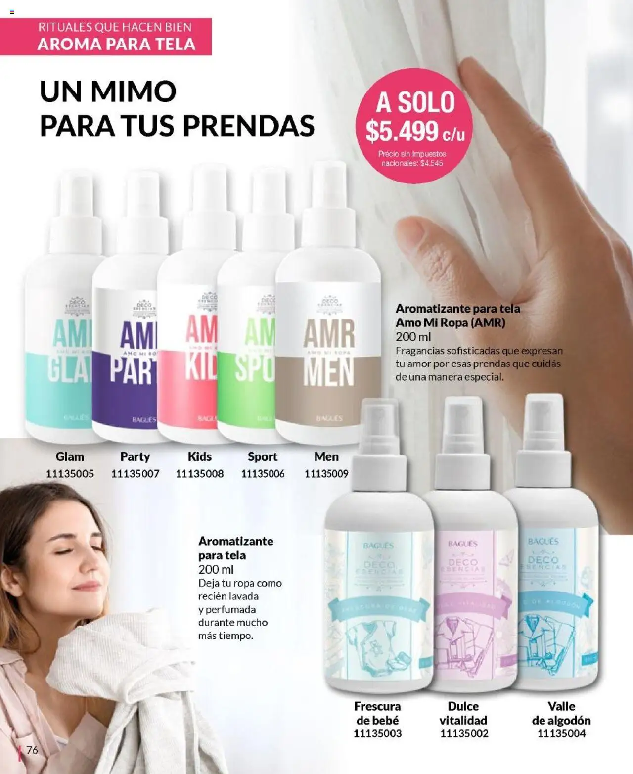 Bagués catálogo │ válido desde el 28.07.2025 | Página: 76 | Productos: Algodón, Ropa, Esencias