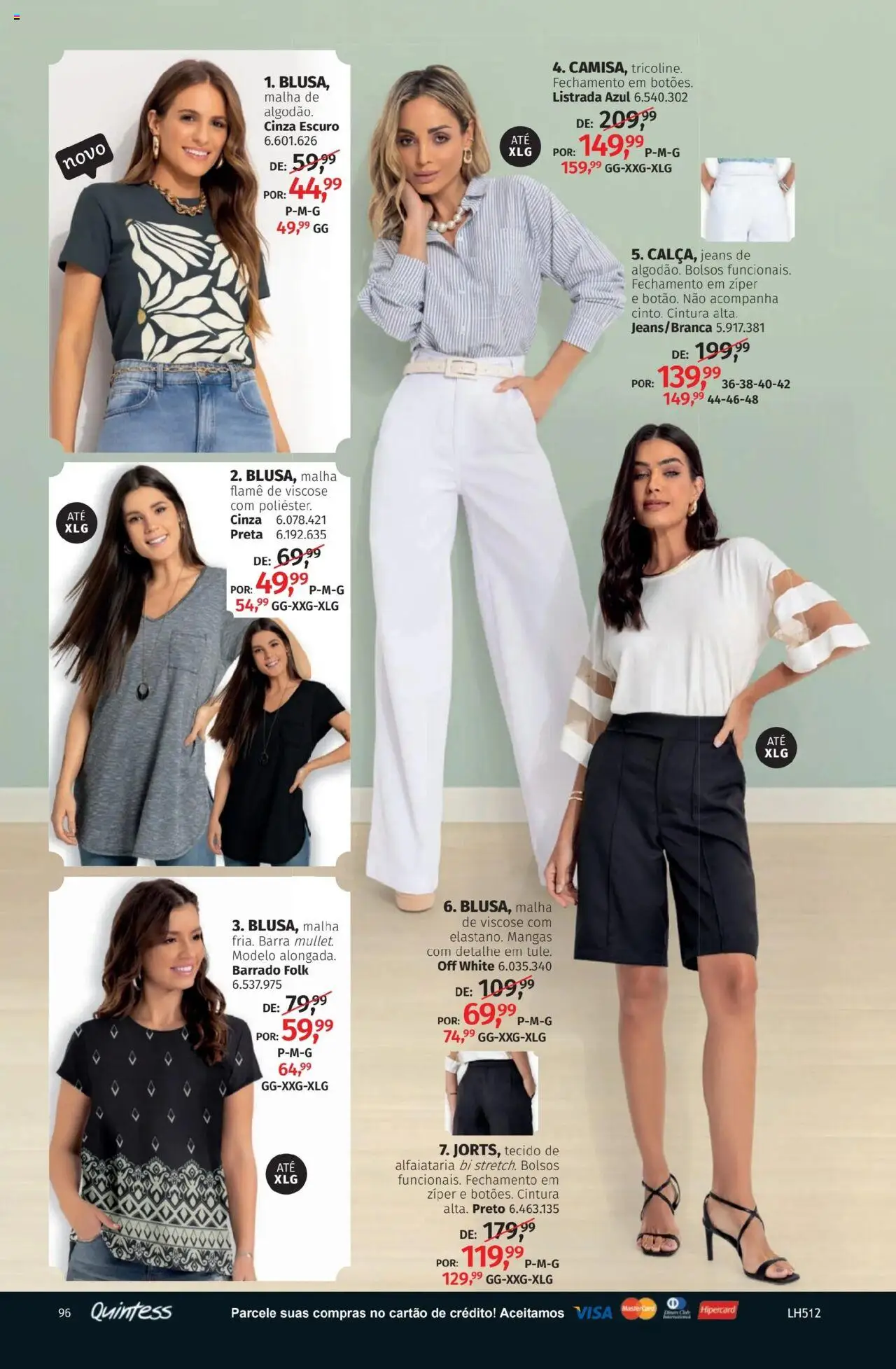 Quatro Estações Folheto - válido de 01.10.2025 | Página: 96 | Produtos: Tecido, Mangas, Jeans