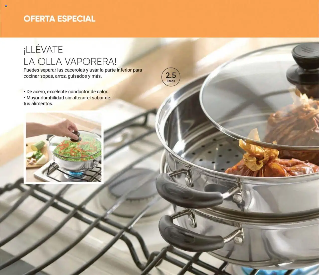 Nuevas ofertas de AVON válidas en toda la República Mexicana desde el 09.10.2025. ¡Encuentra las mejores ofertas en AVON - Casa & Estilo 16 2025! | Página: 72 | Productos: Vaporera, Olla