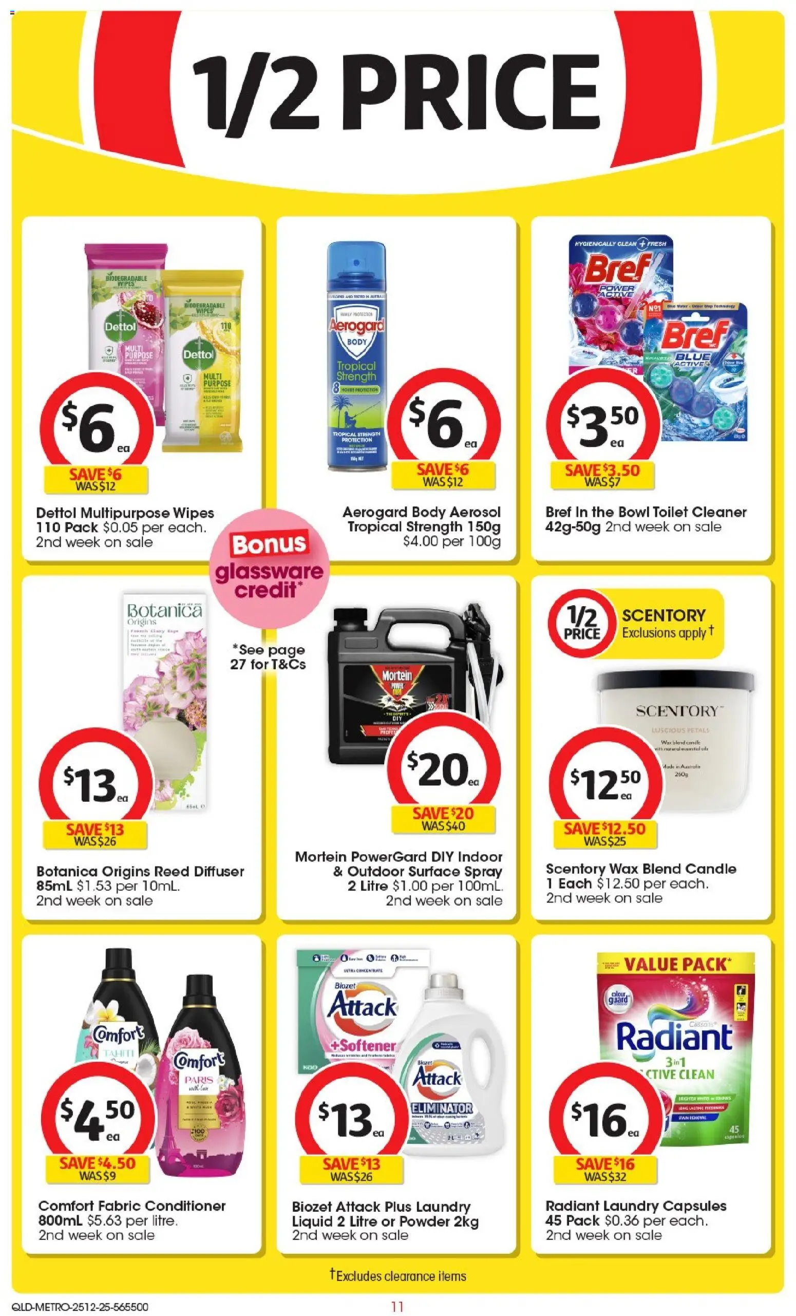 Coles catalogue - valid from 25.12.2025 | Page: 12 | Products: Cleaner, Conditioner, Candle, Multipurpose