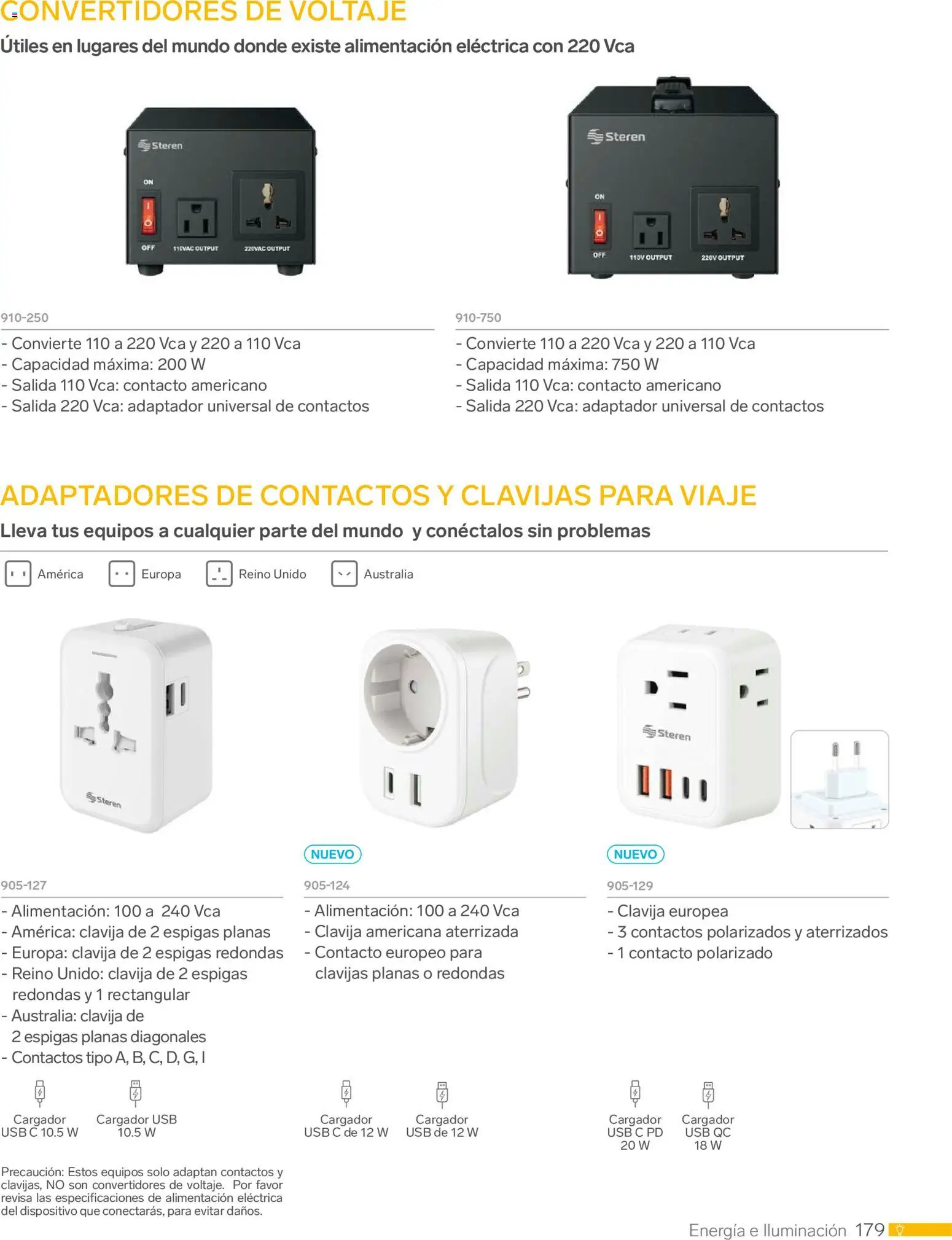 Nuevas ofertas de Steren válidas en toda la República Mexicana desde el 01.01.2026. ¡Encuentra las mejores ofertas en Steren catálogo! | Página: 191 | Productos: Usb, Cargador, Adaptador