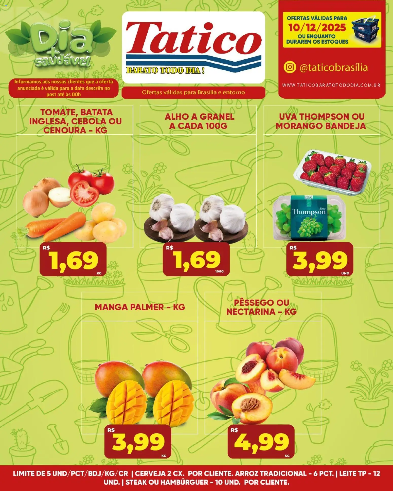 Tatico Folheto - válido de 10.12.2025 | Página: 5 | Produtos: Cebola, Leite, Cenoura, Bandeja
