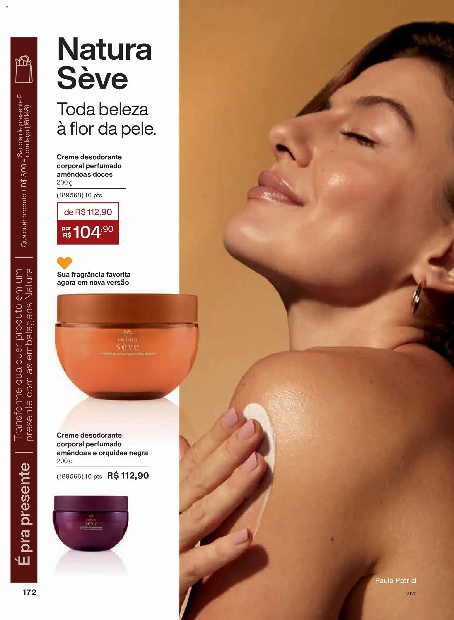 Natura Folheto - válido de 30.10.2025 | Página: 172 | Produtos: Desodorante, Doces, Creme, Amêndoas