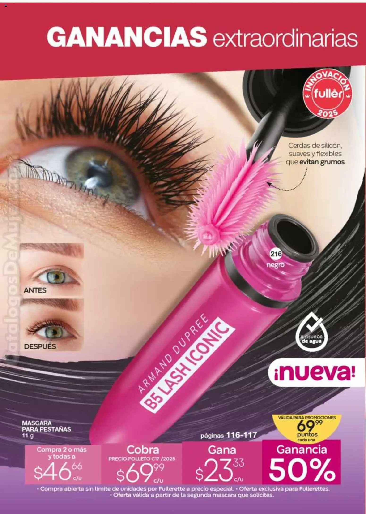 Nuevas ofertas de Fuller válidas en toda la República Mexicana desde el 26.11.2025. ¡Encuentra las mejores ofertas en Fuller Revista Gana Más C17! | Página: 14 | Productos: Máscara, Agua